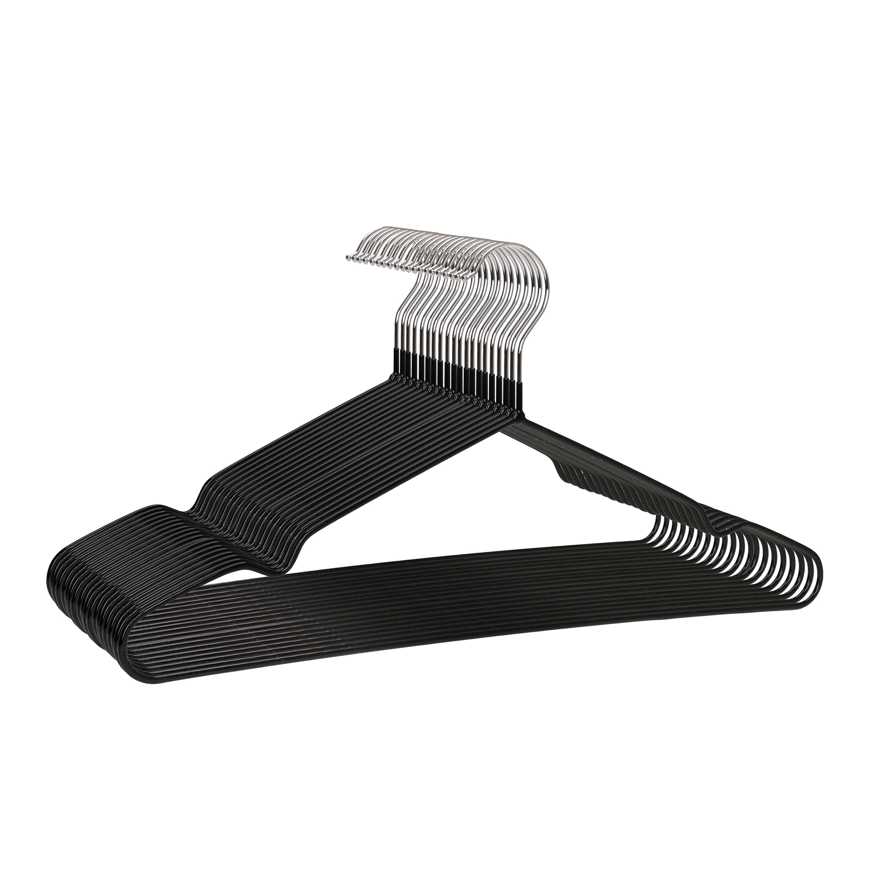Kleiderbügel Metall gummiert 20er Set