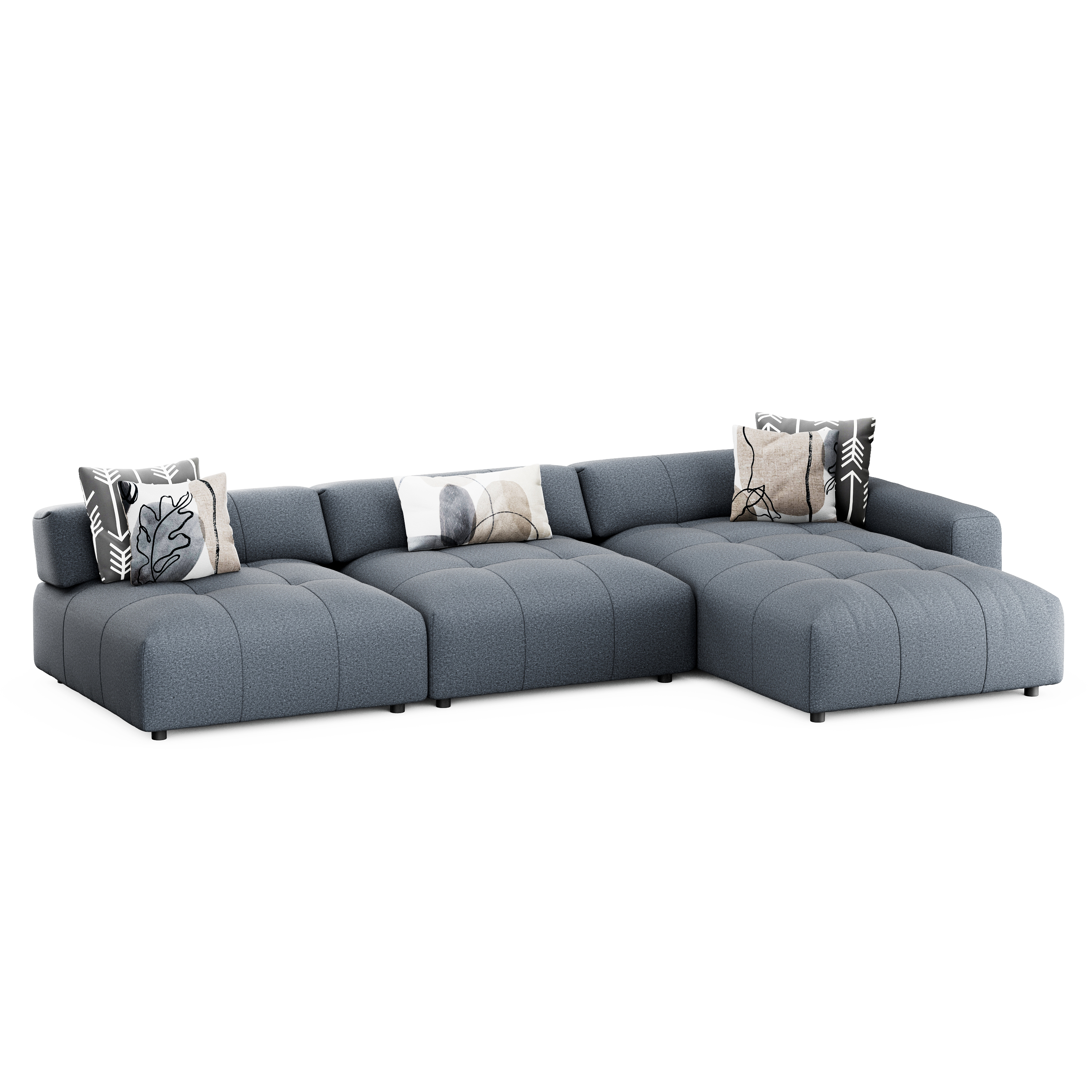 Ecksofa BONNIE rechts anthrazit