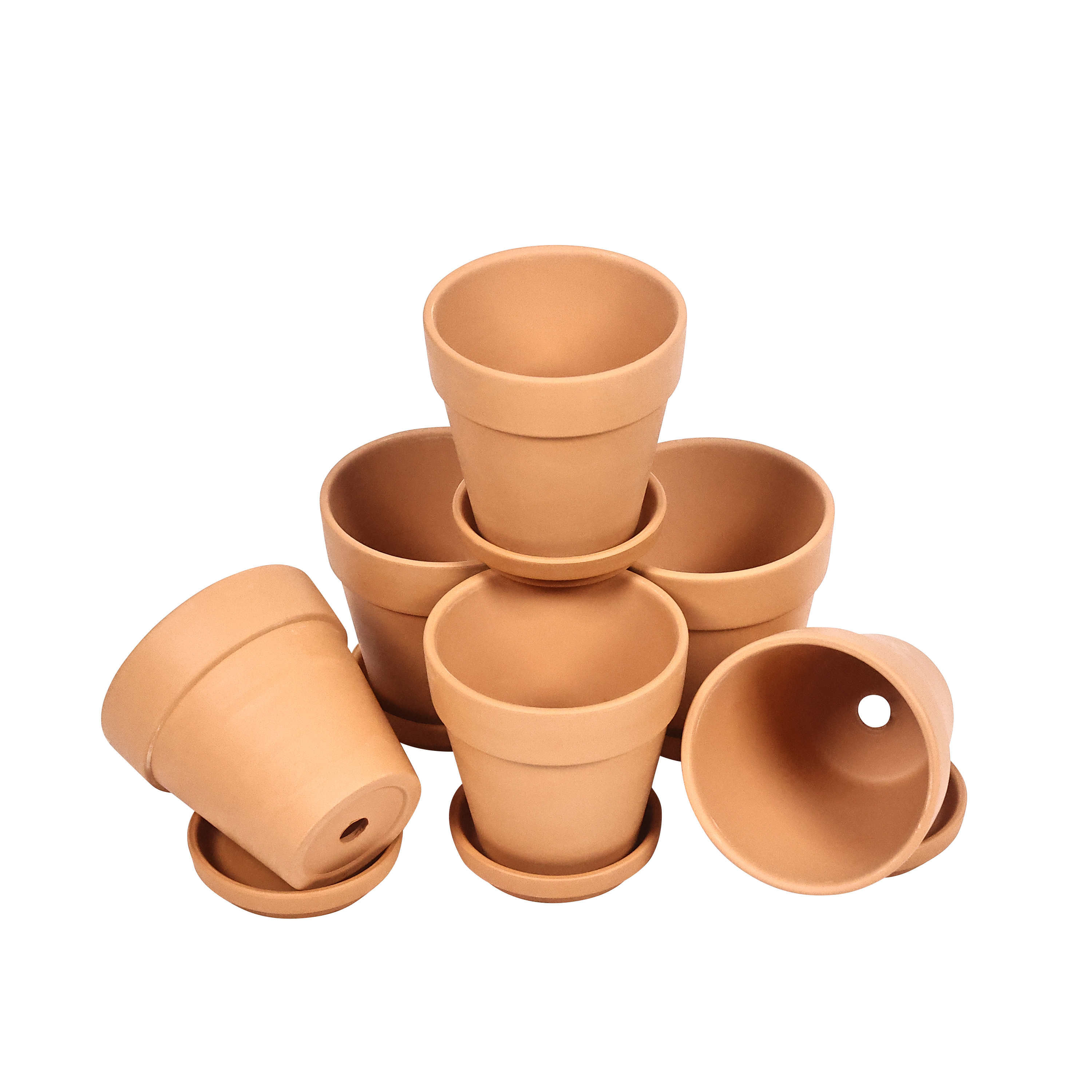 Blumentopf Terrakotta 10 cm 6er Set