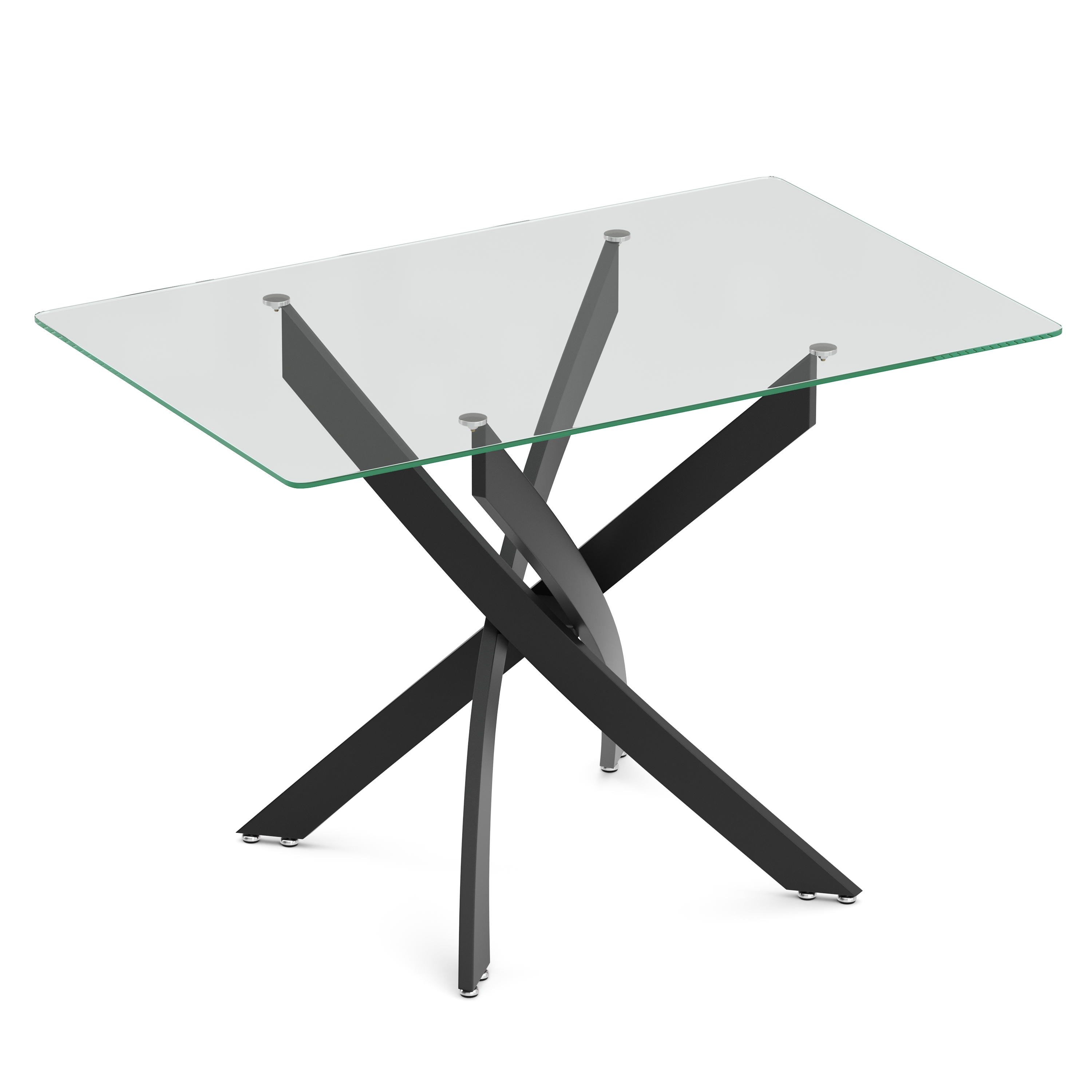 Esstisch Glas ECLIPSE 110 x 70 cm schwarz