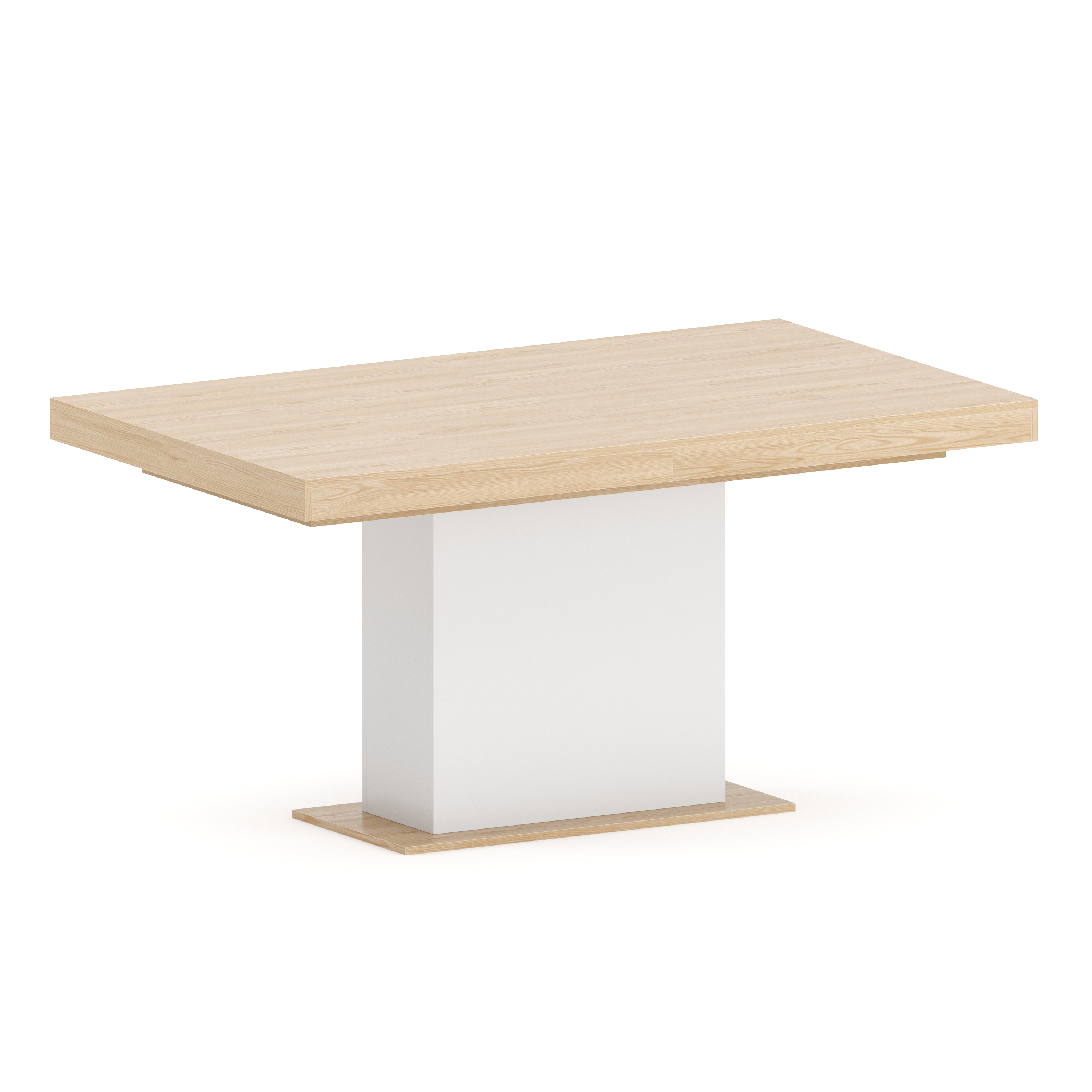 Esstisch ausziehbar RAVI 150/200 x 90 cm braun/weiss