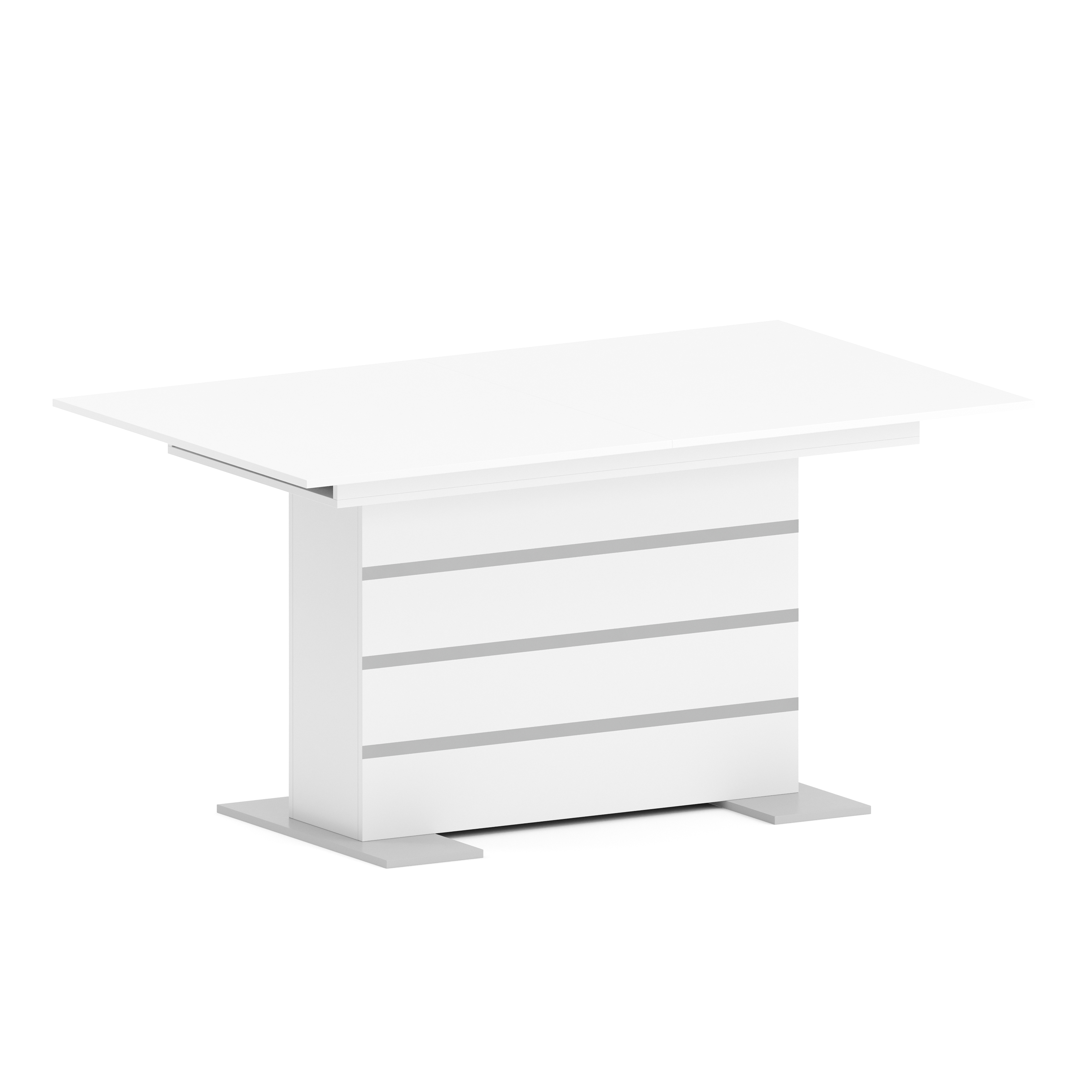 Esstisch ausziehbar ALBUS 150/200 x 90 cm weiss