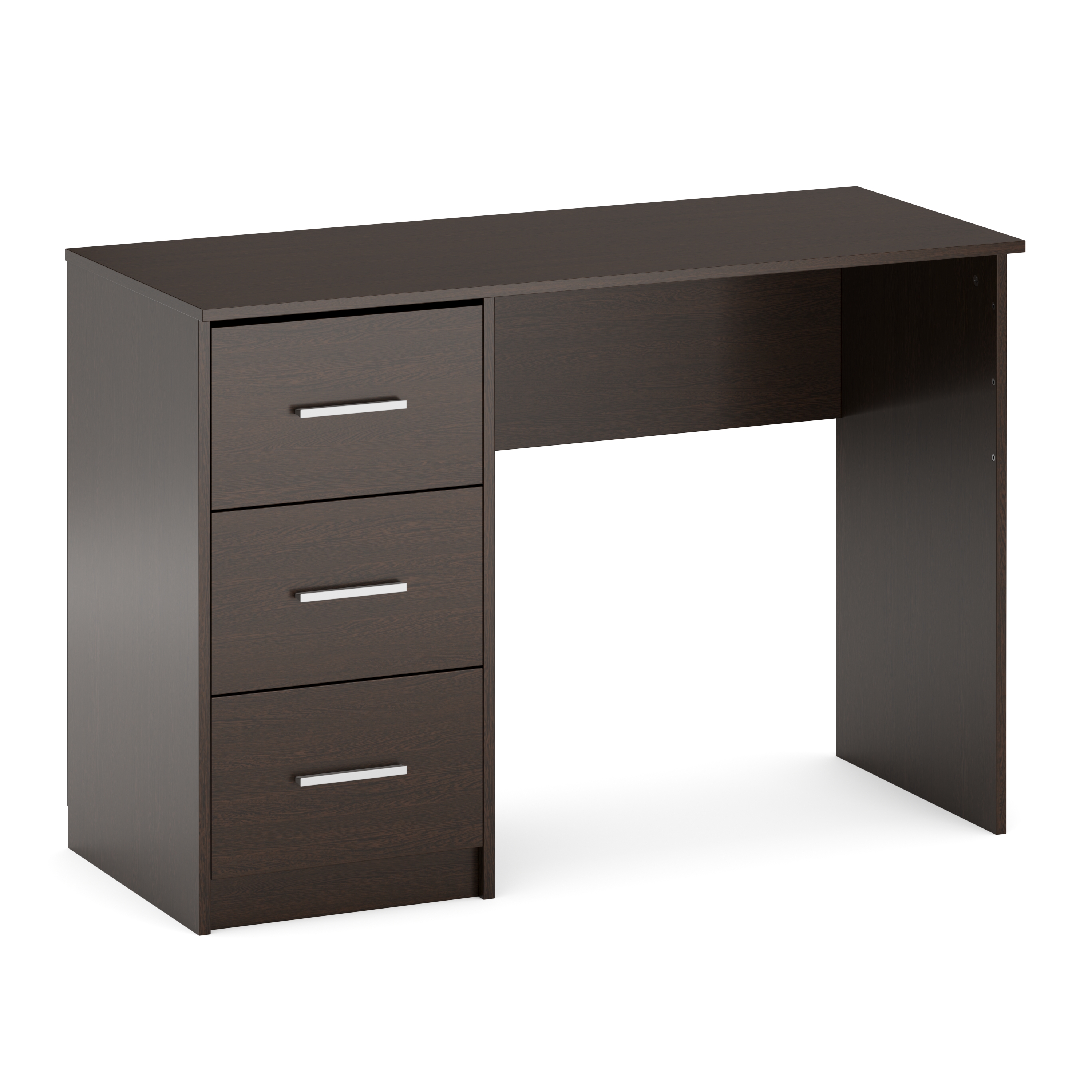 Schreibtisch VEGA mit Schubladen 110 x 50 x 74 cm dunkelbraun