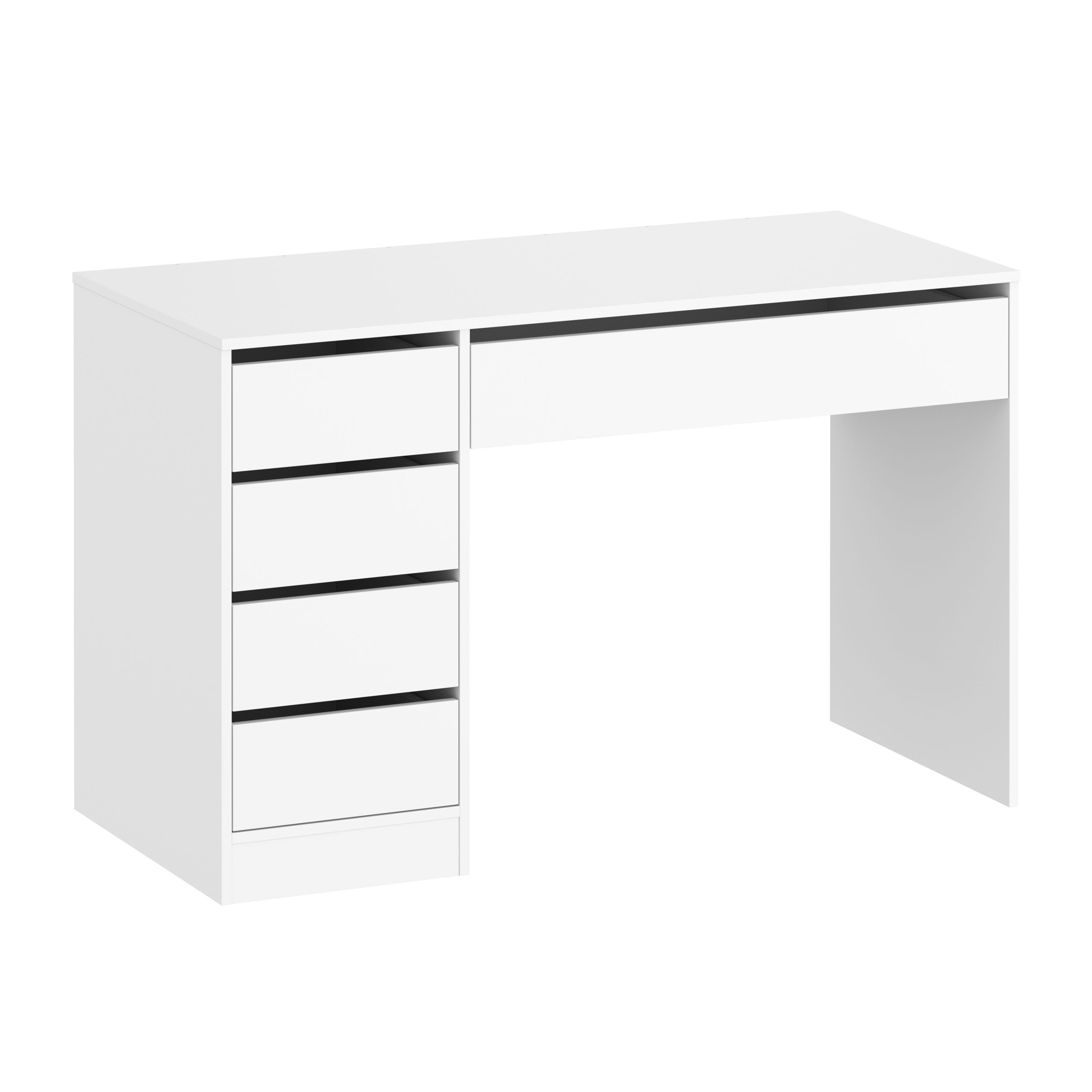Schreibtisch RIGEL mit Schubladen 120 x 55 x 75 cm weiss