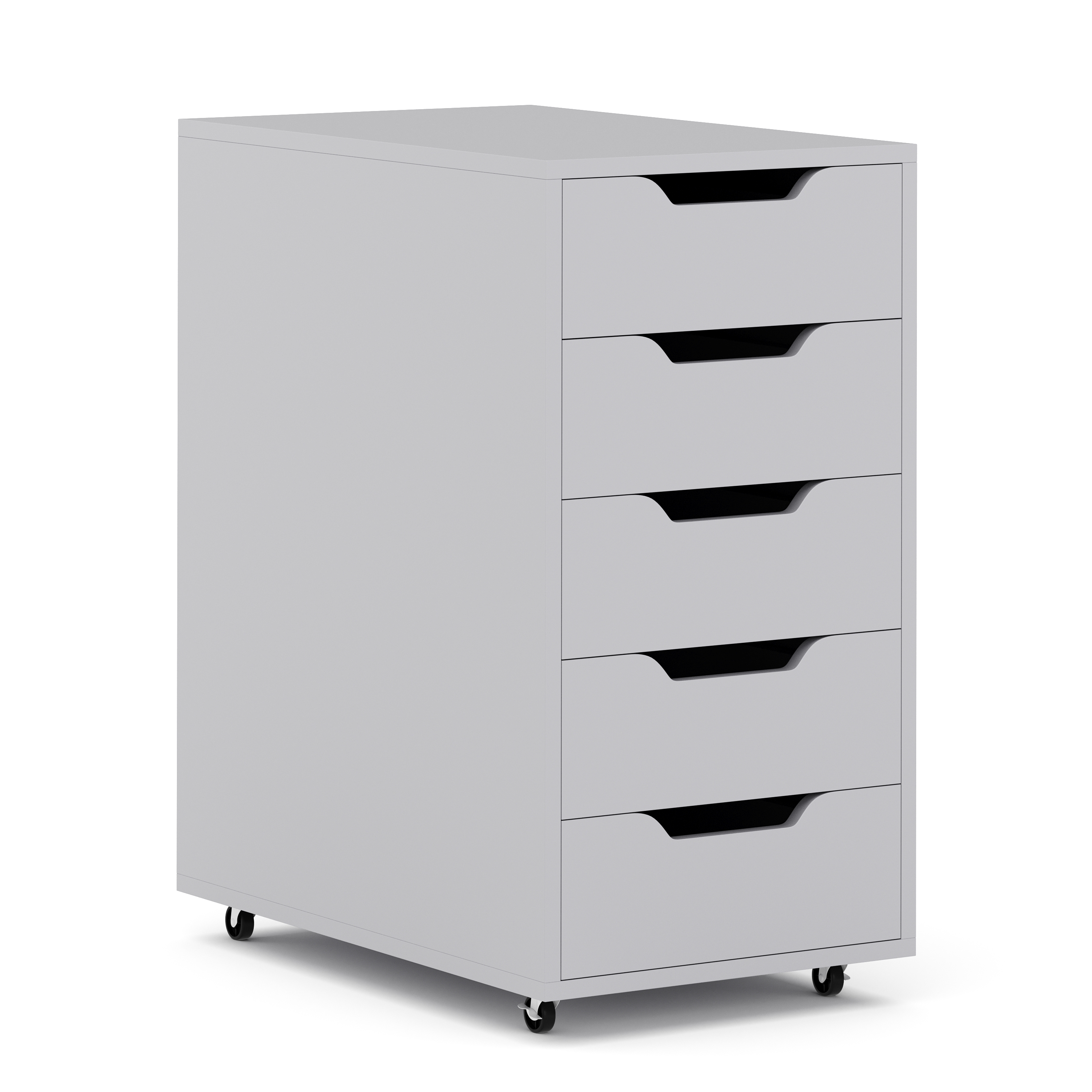 Korpus BEMI 5 Schubladen grau