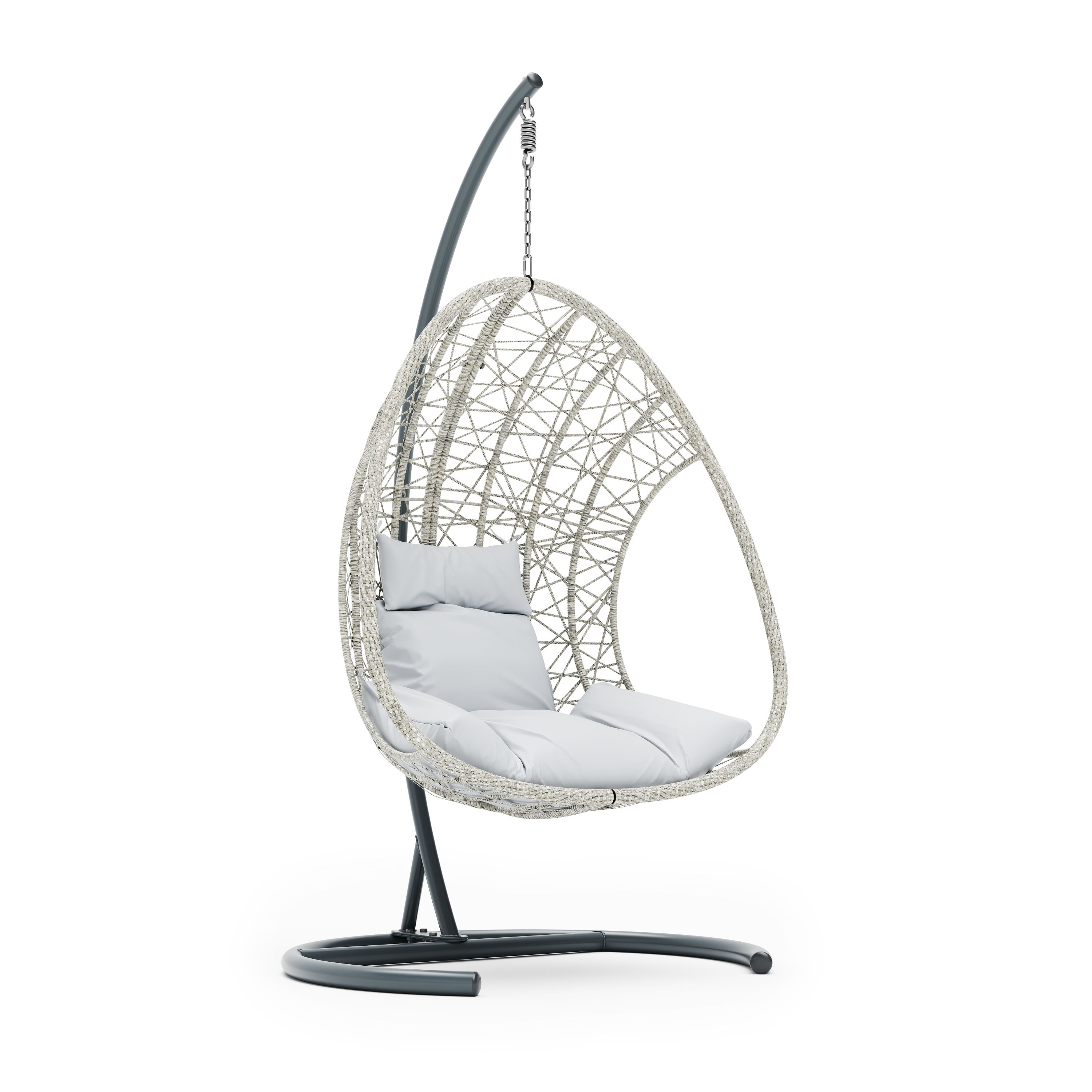 Hängesessel mit Gestell ESTONIA grau