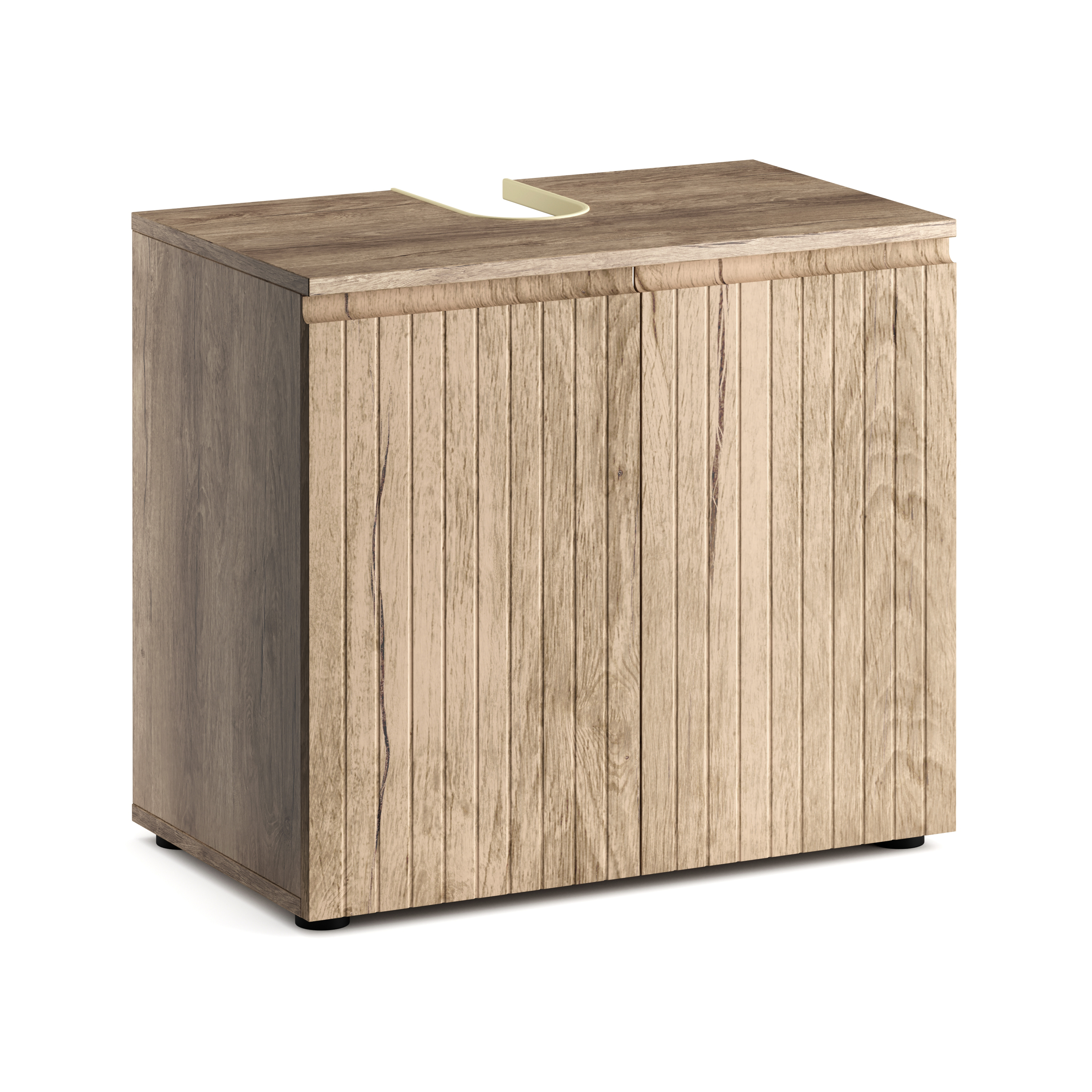 Waschbeckenunterschrank STEFAN 60 x 35 x 54 cm hellbraun