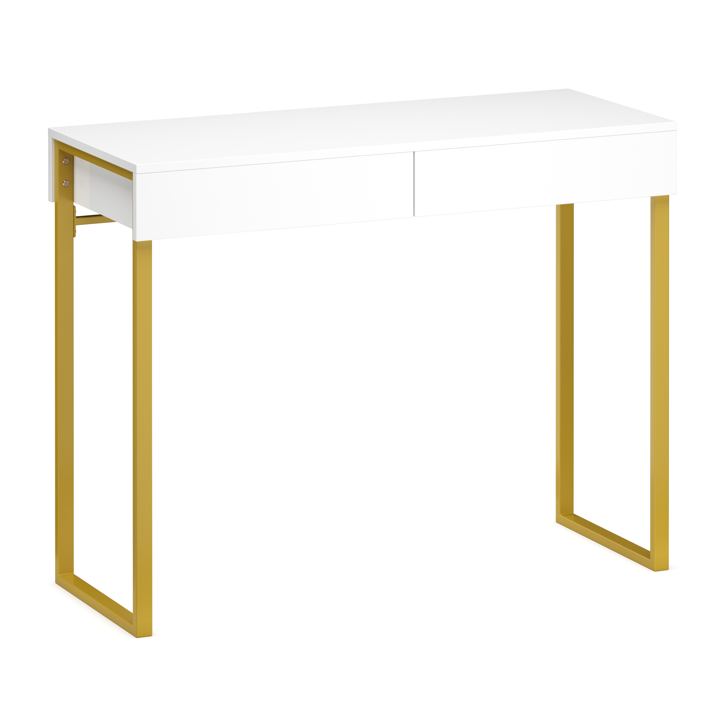 Schminktisch ADELINA weiss/gold