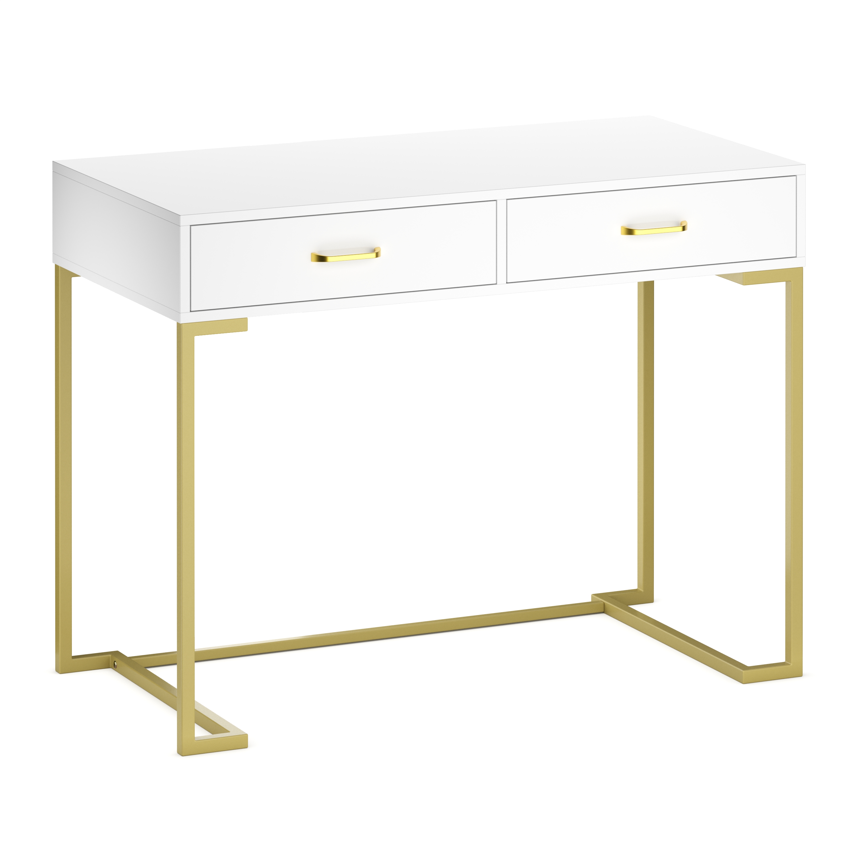 Schminktisch CLIO weiss/gold