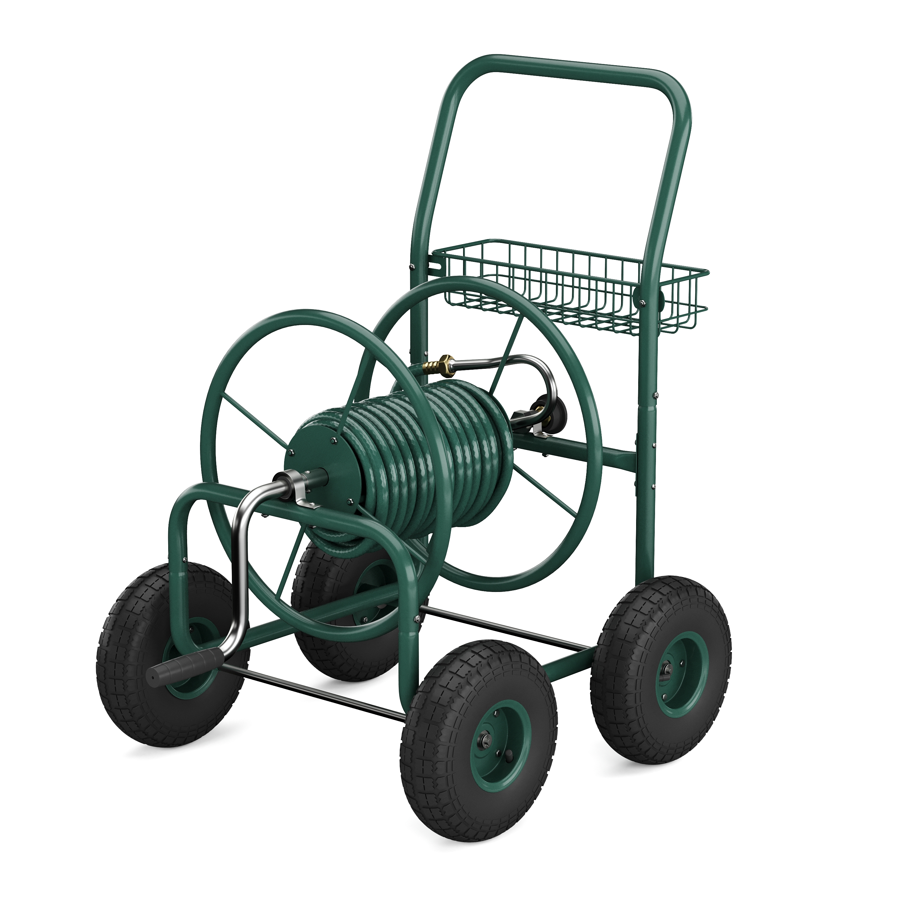 Schlauchwagen Stahl grün