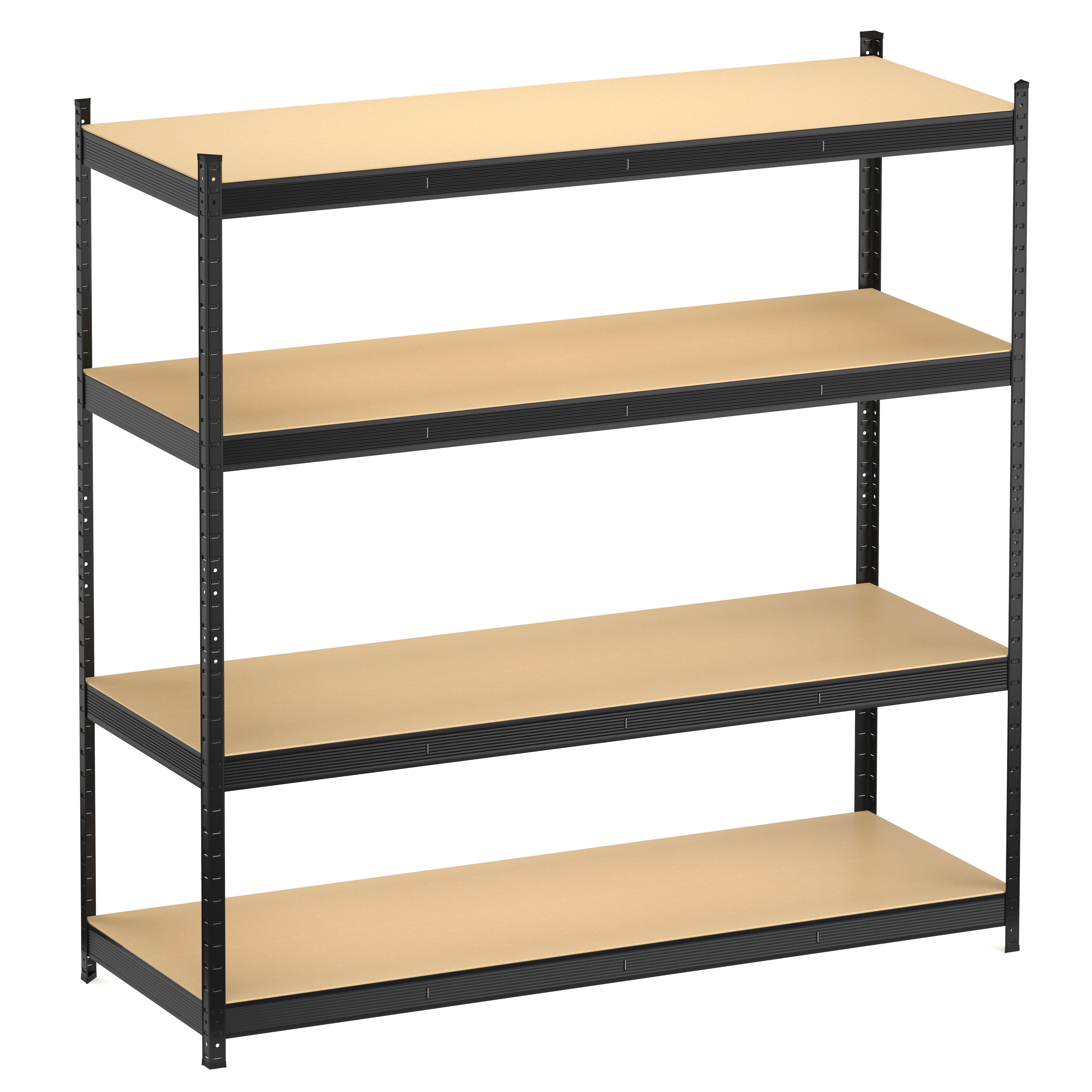 Image of Steckregal 180 x 60 x 180 cm schwarz/braun