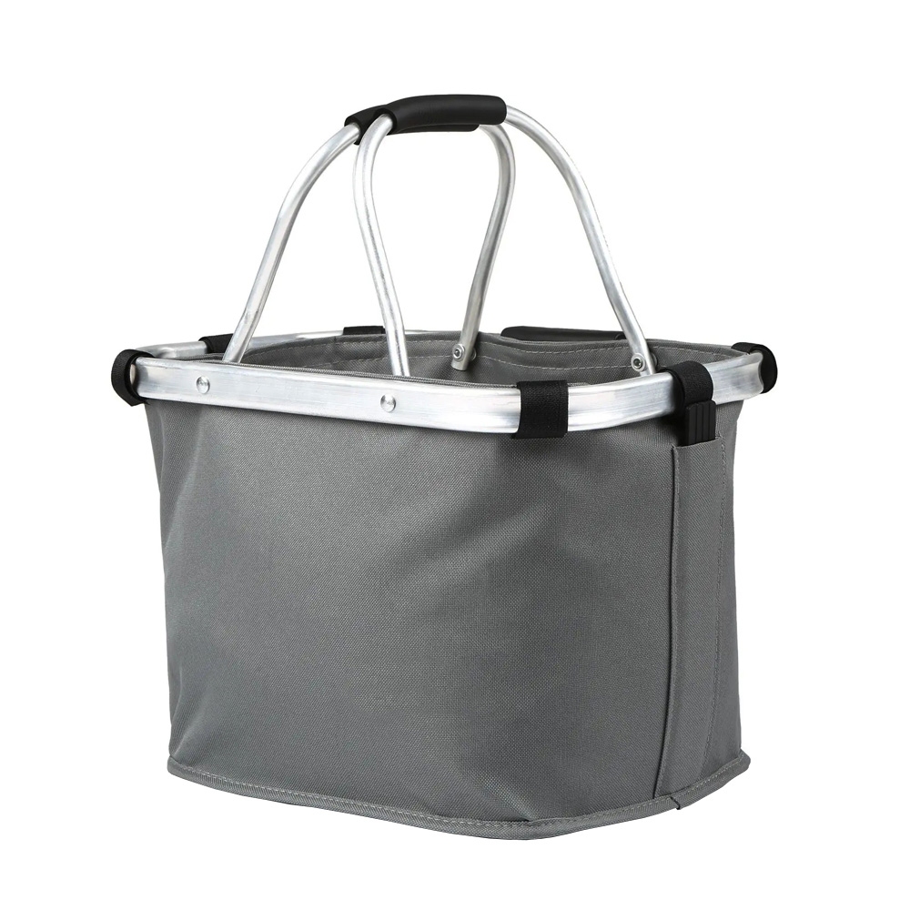 Velokorb vorne faltbar 35 x 21 cm grau