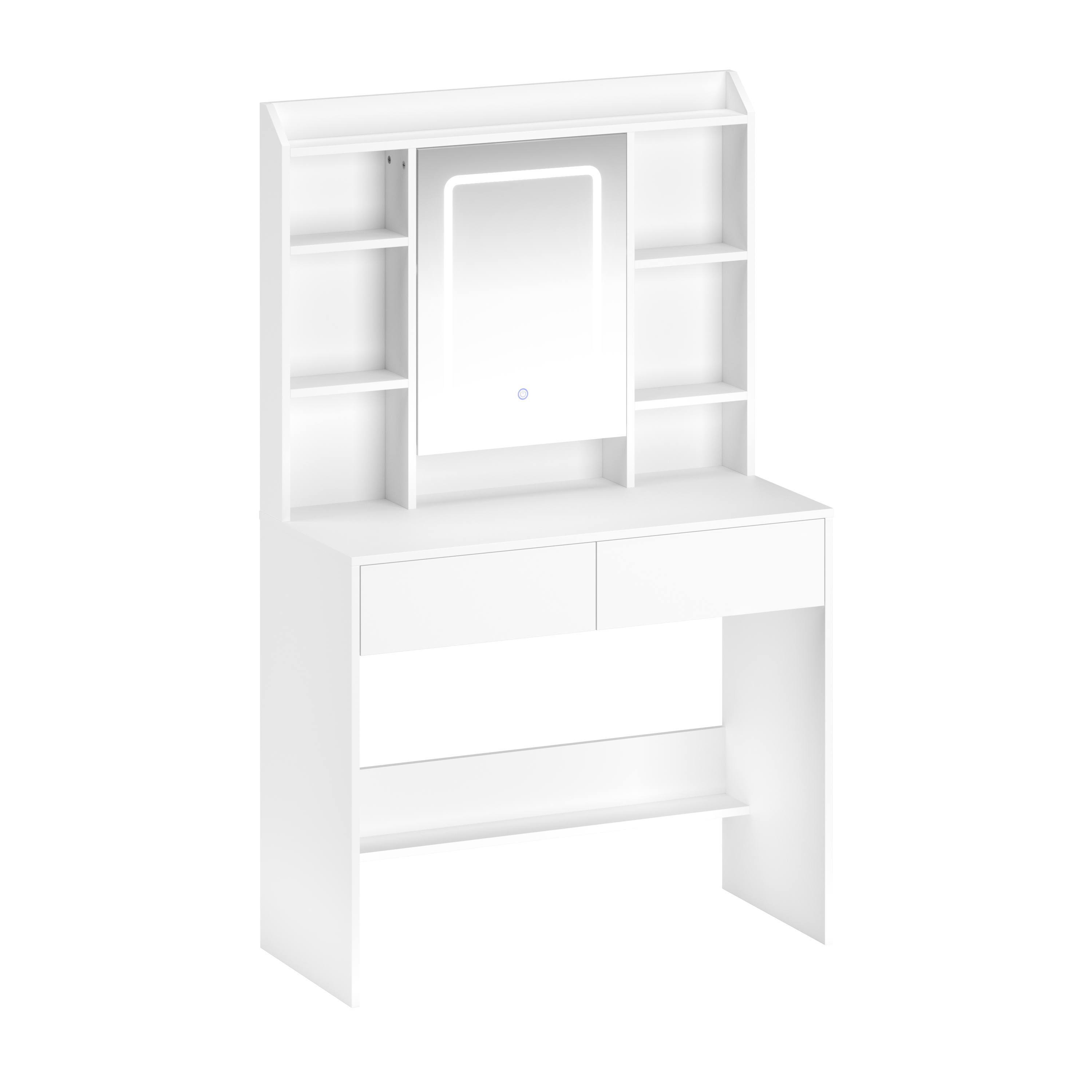 Schminktisch mit Licht VALERIA weiss