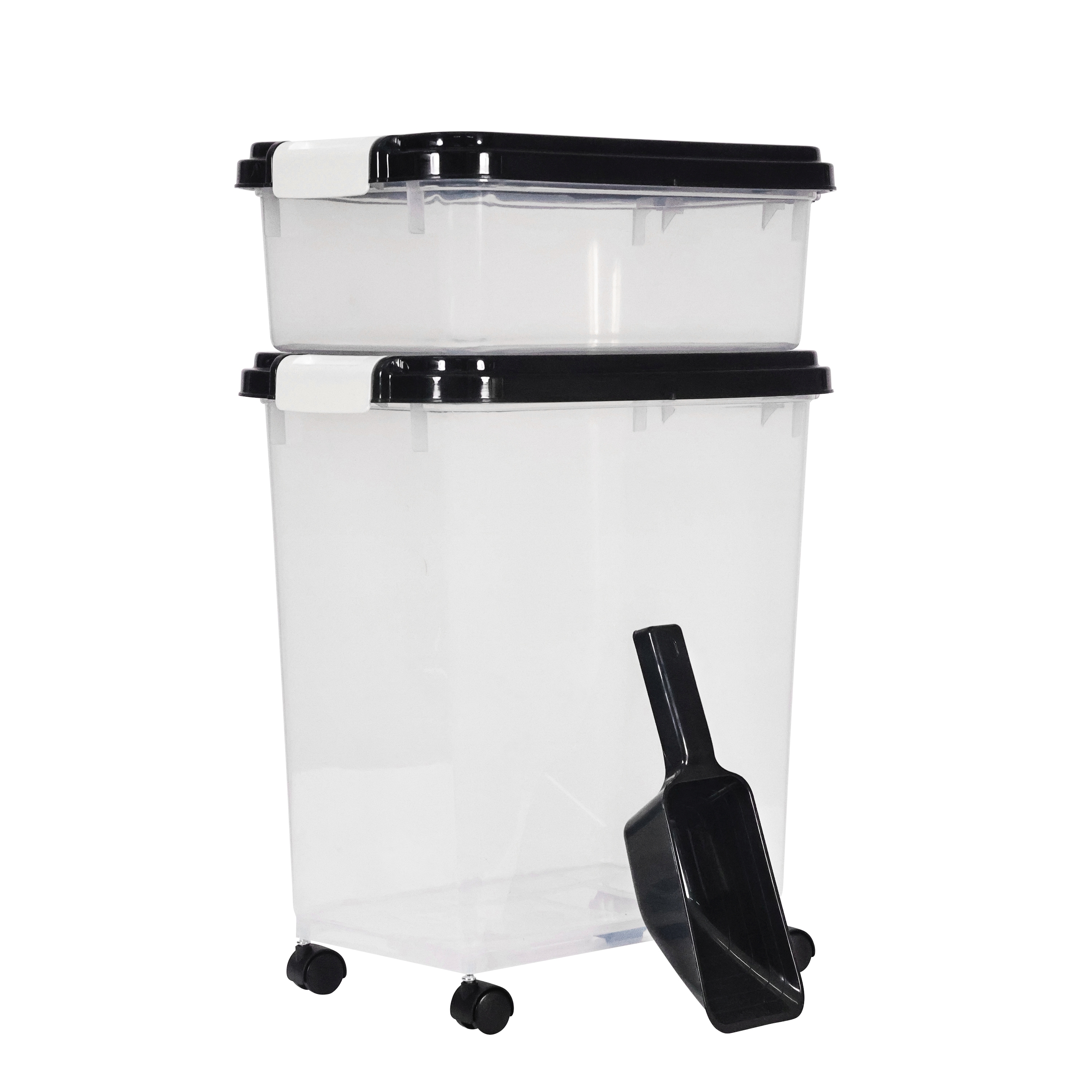 Futterbehälter Set auf Rollen 3-teilig