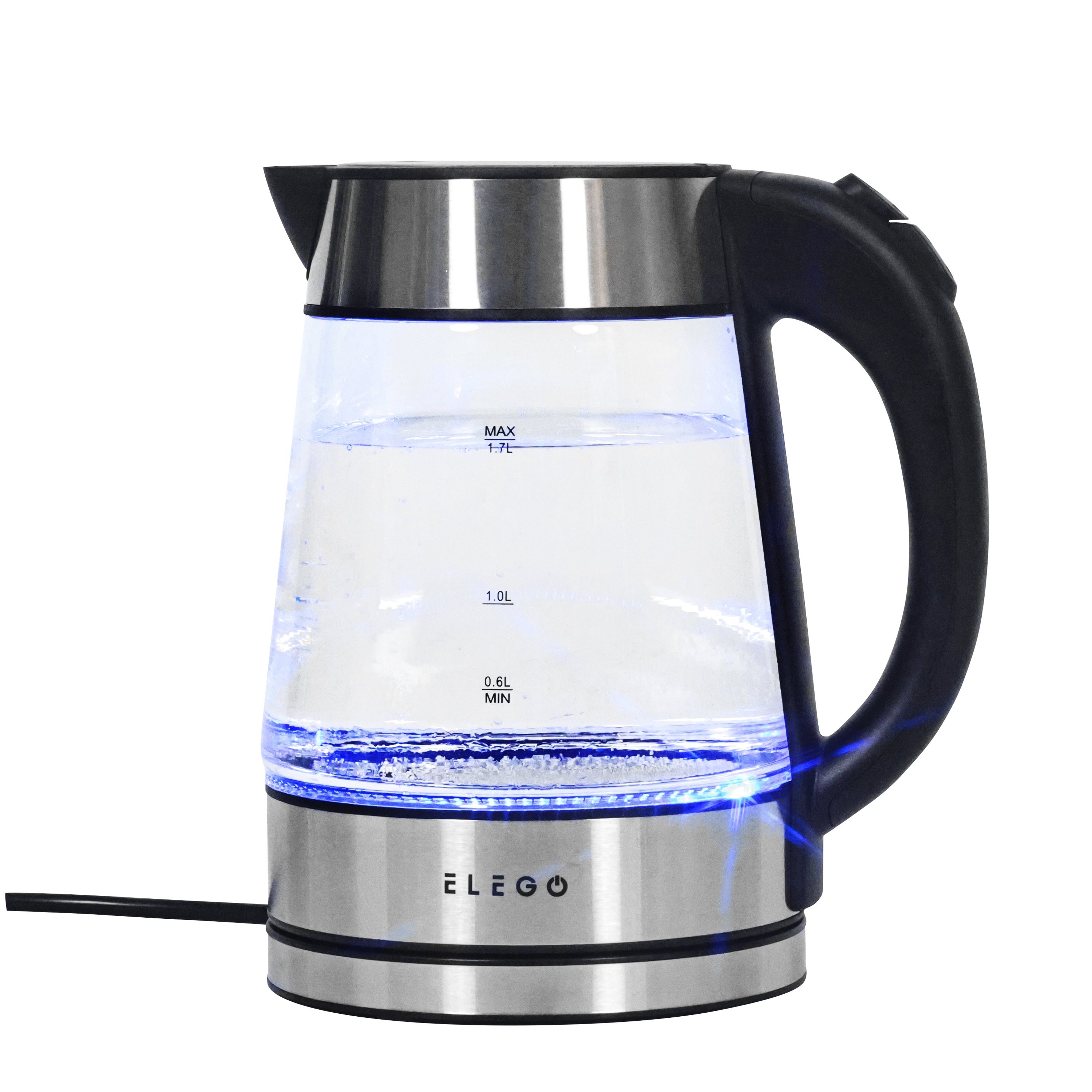 Wasserkocher Glas mit LED 1.7L