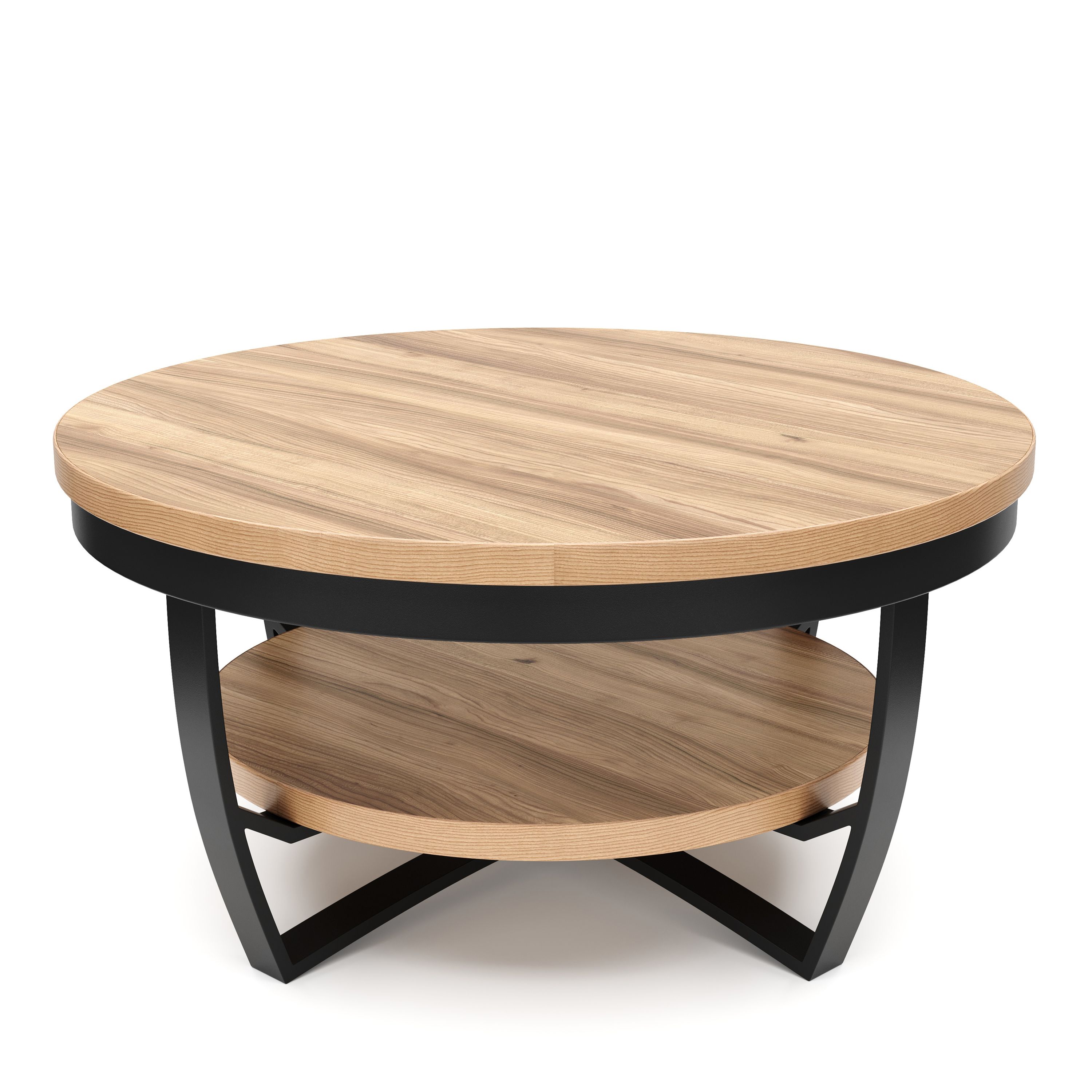 Beistelltisch SERENITY rund 65 x 32 cm braun/schwarz