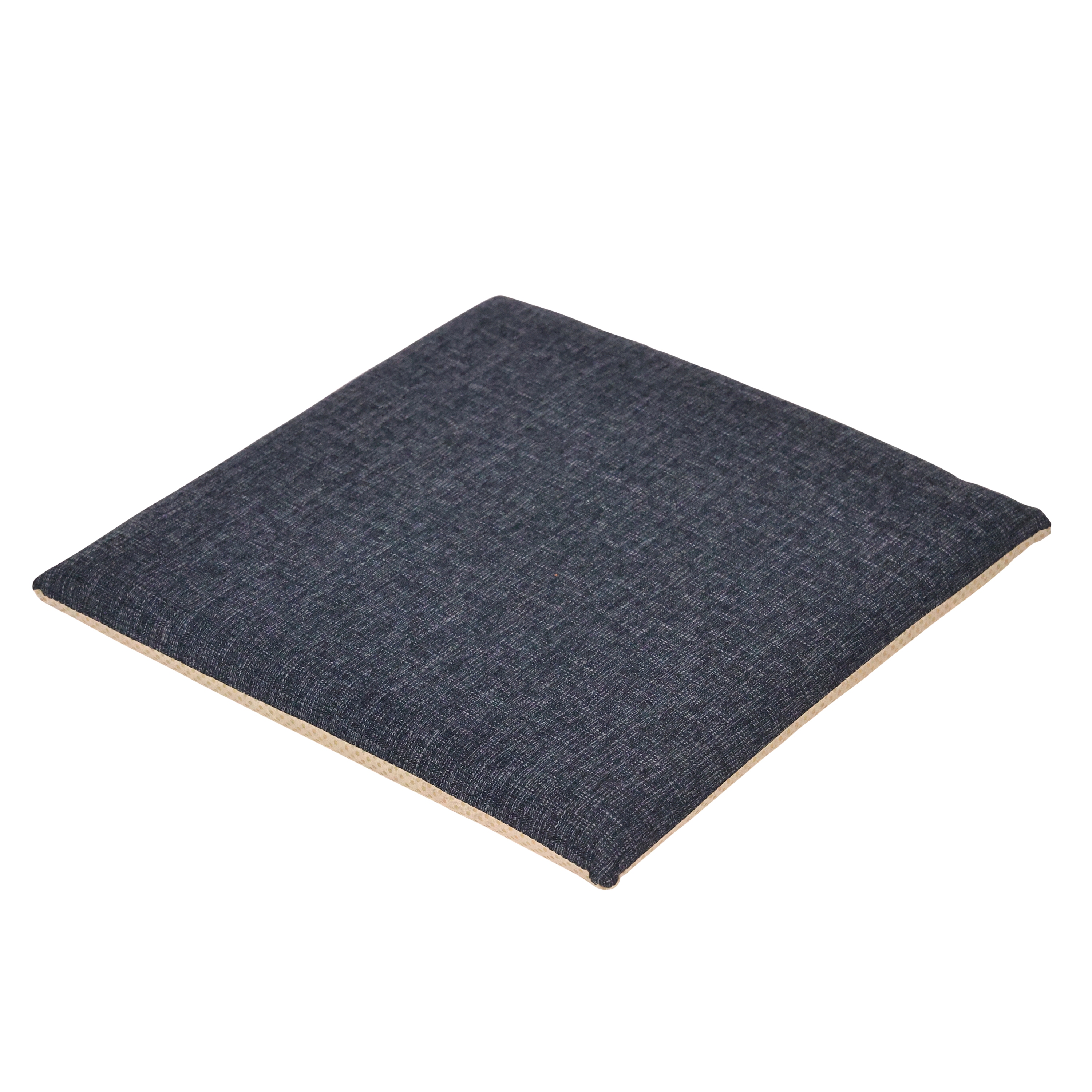 Sitzkissen mit Memoryschaum 40 x 40 cm anthrazit/beige