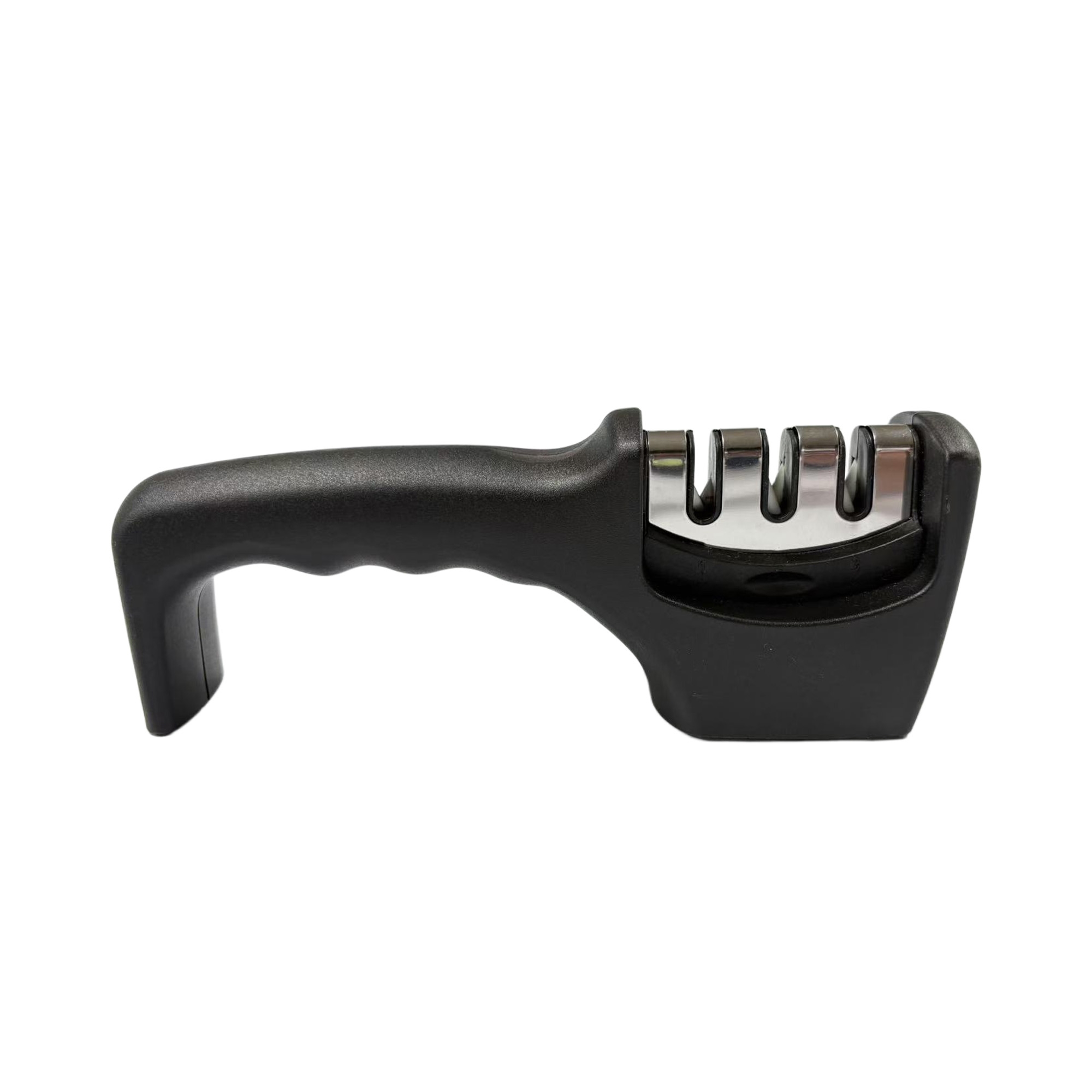 Messerschärfer mit Griff 3-stufig schwarz