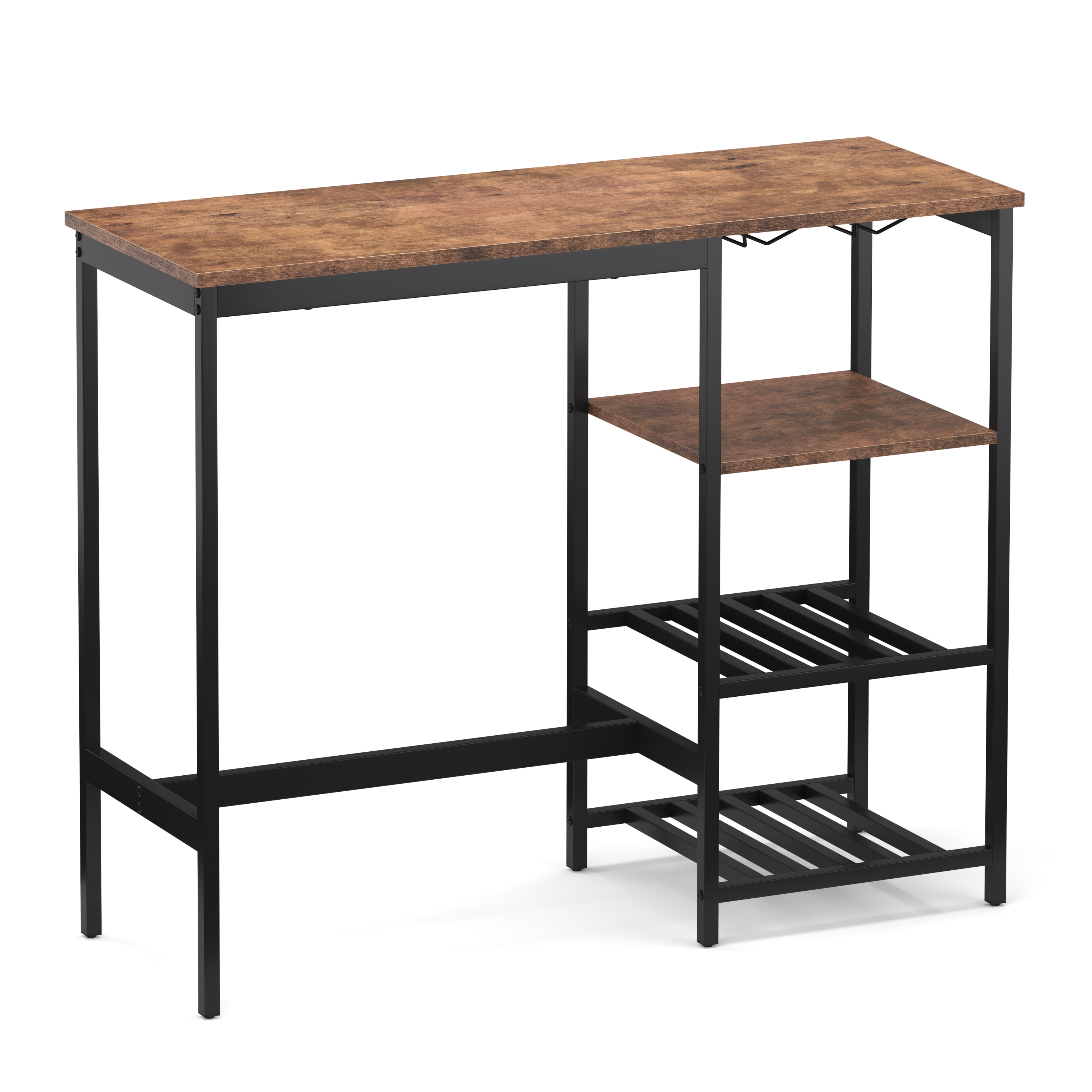 Bartisch mit Regal Vintage BONITA 110 x 40 x 90 cm