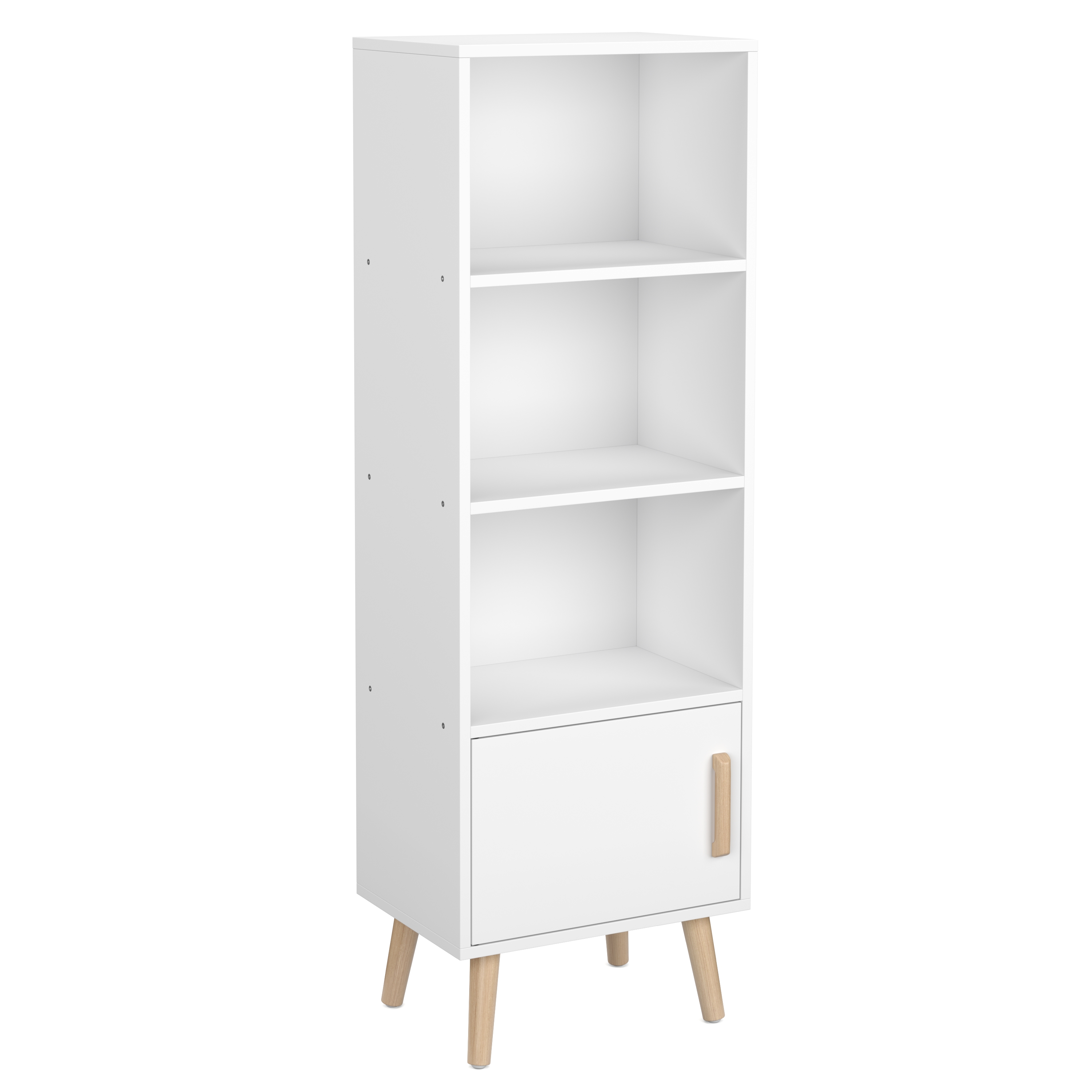 Bücherregal NORDIC 42 x 30 x 127 cm weiss