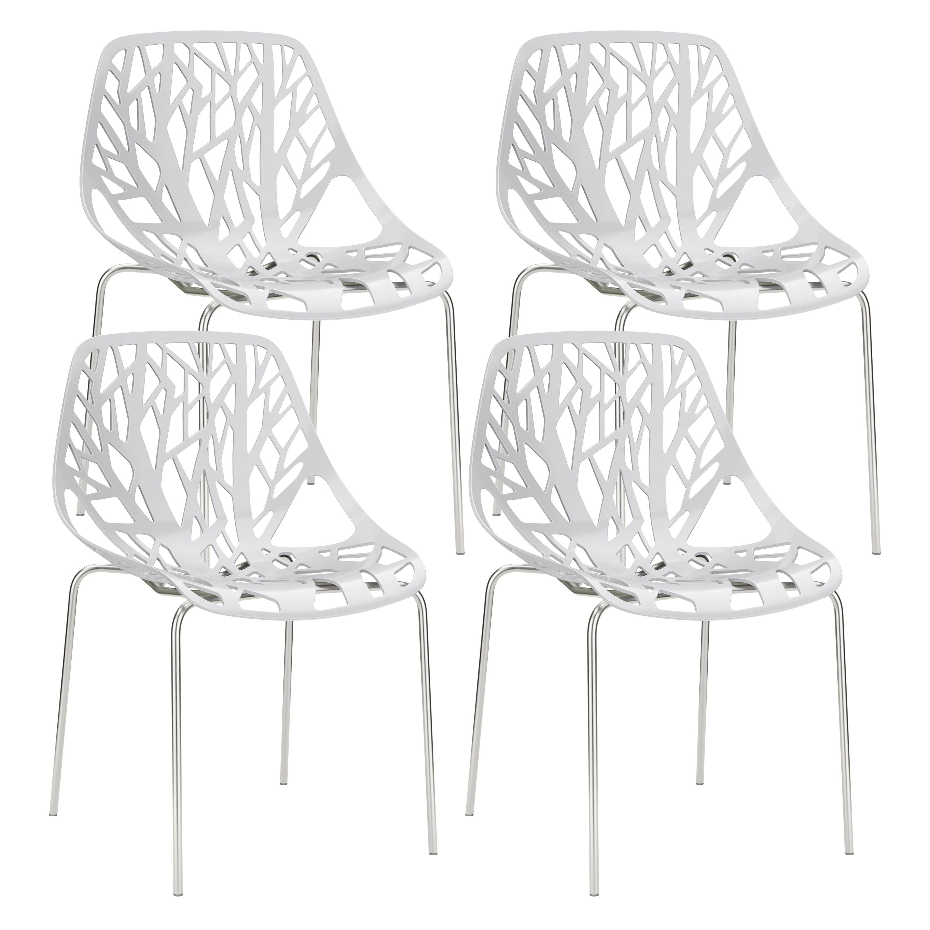 Esszimmerstuhl JANO 4er Set weiss