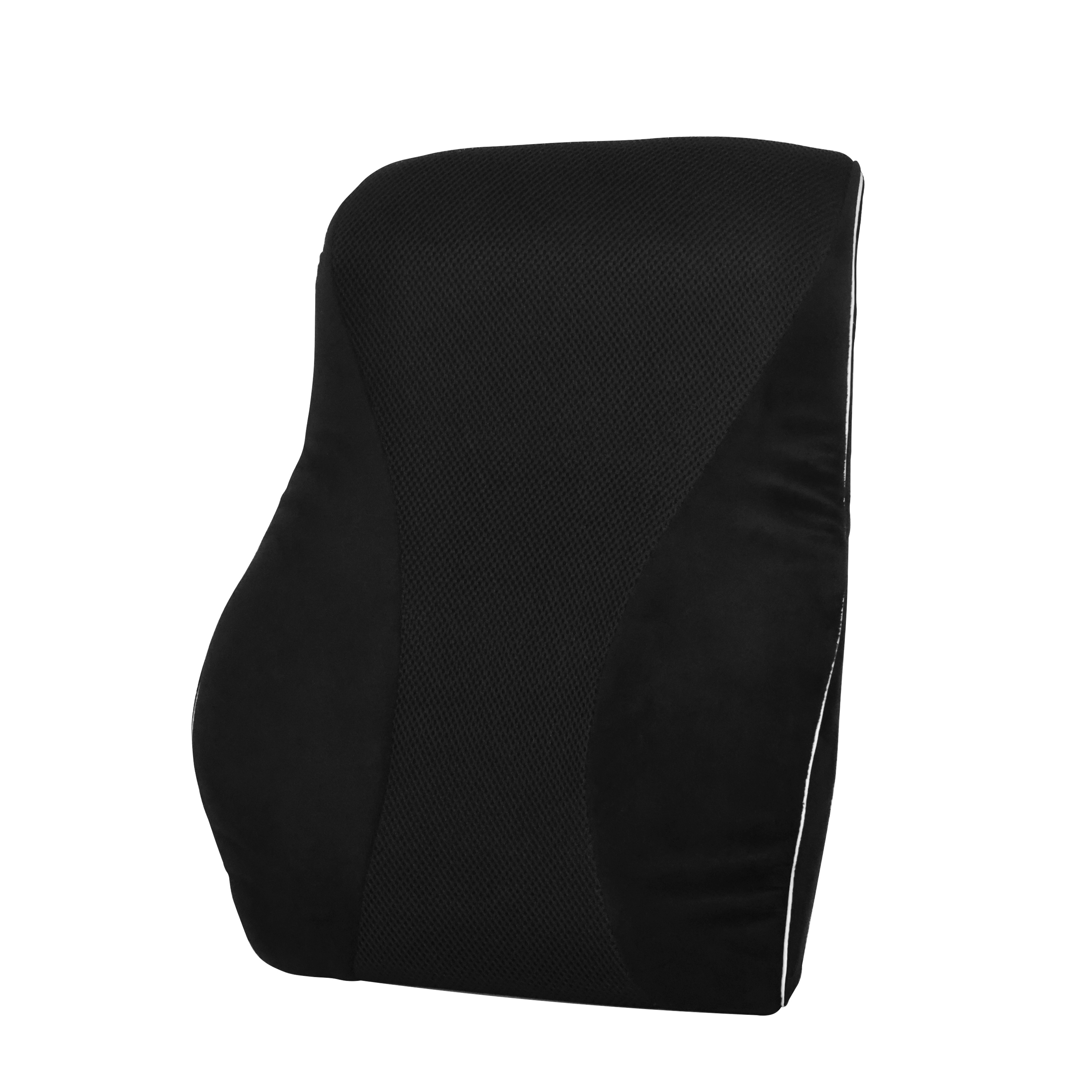 Orthopädisches Rückenkissen Samt 45 x 39 cm schwarz