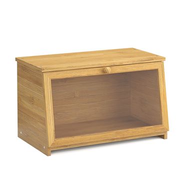 Brotkasten Bambus mit Sichtfenster 38 x 21 x 23 cm | GONSER.CH