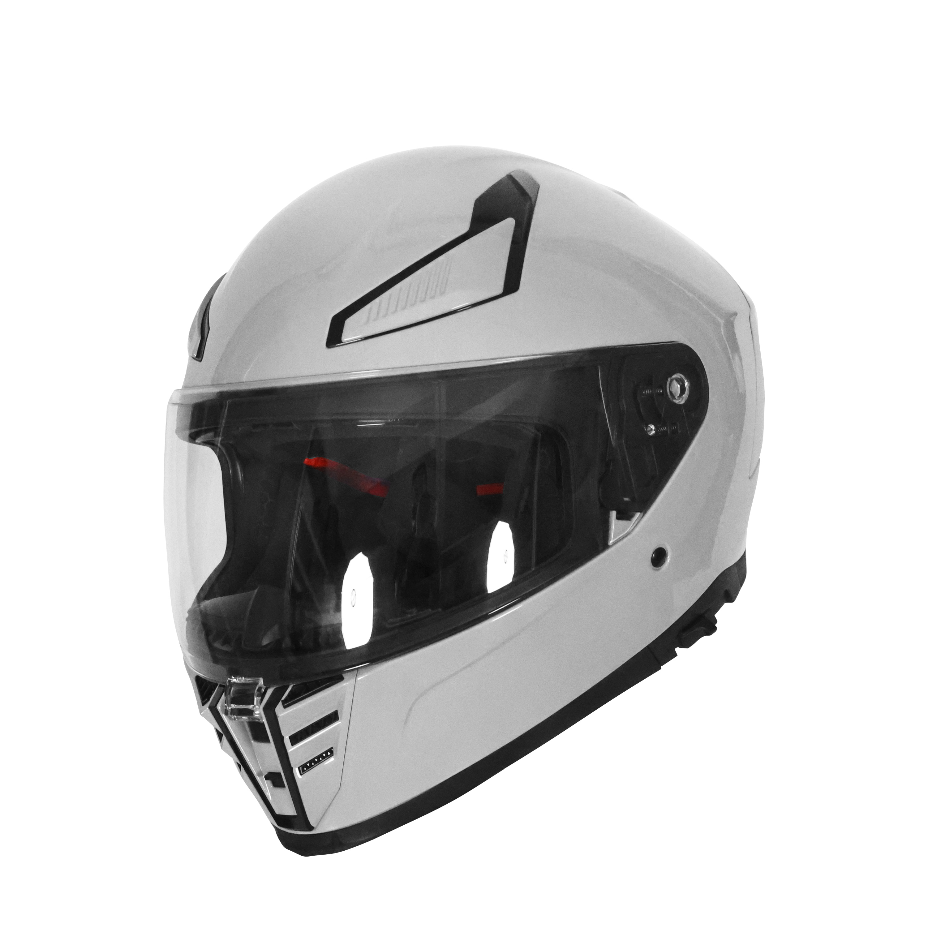 Motorrad Integralhelm mit Sonnenvisier grau Grösse 57/58