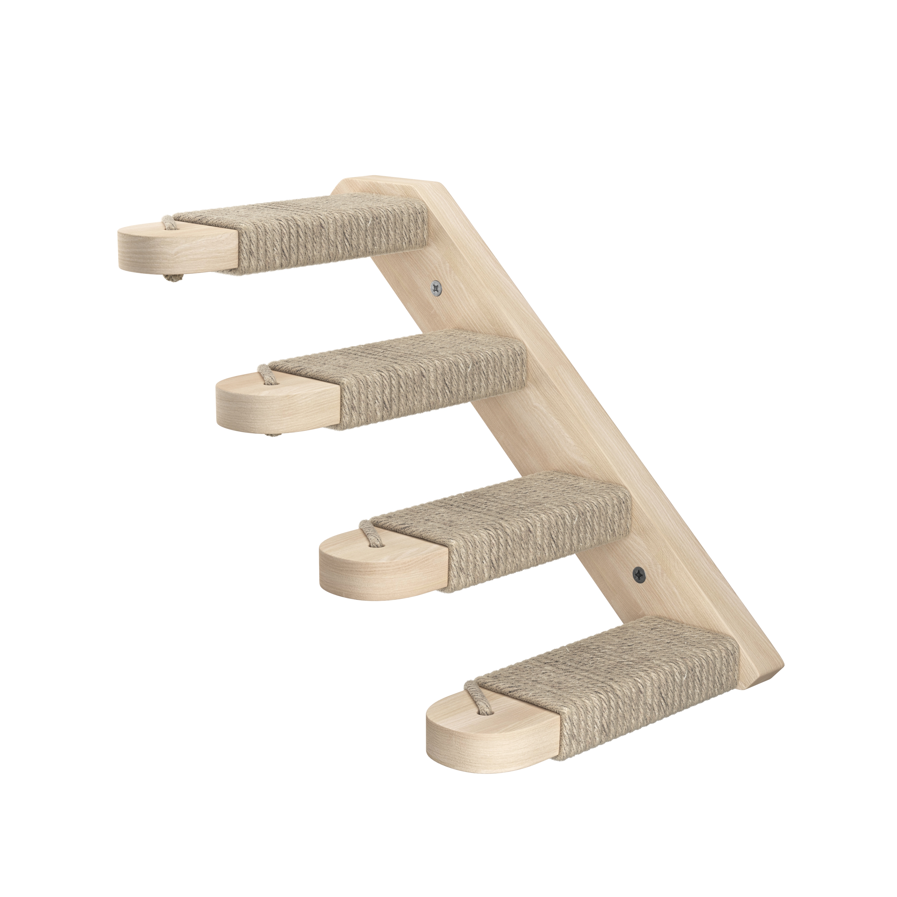 Image of Katzentreppe mit Jute zur Wandmontage links
