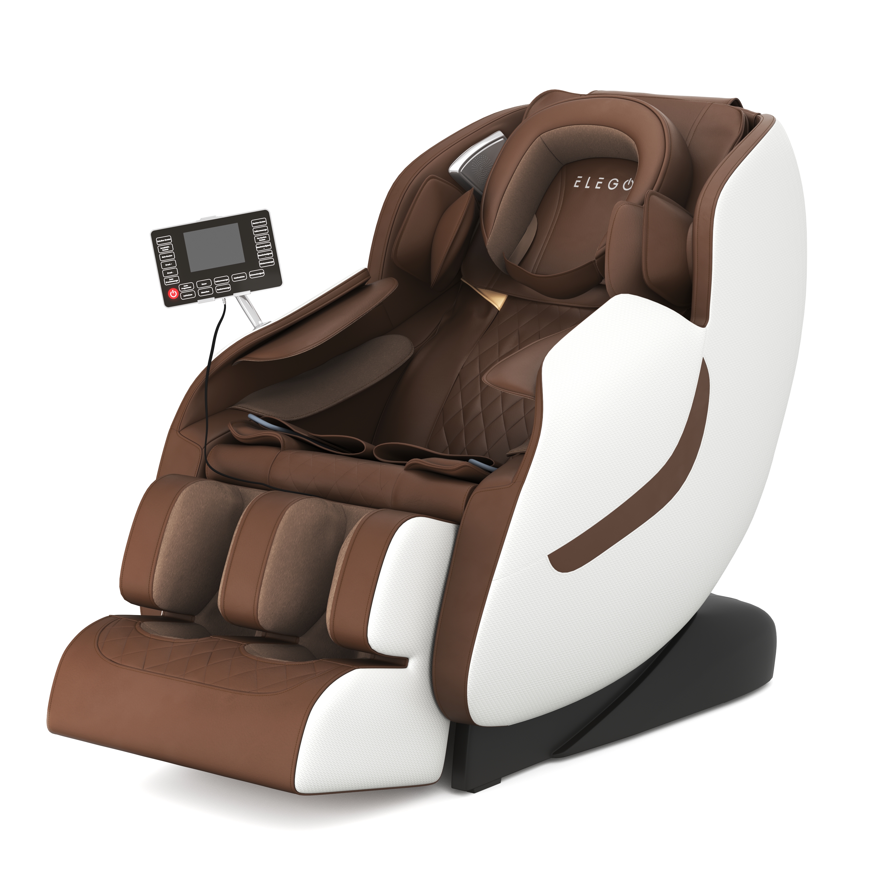 Massagesessel REVIO braun/weiss