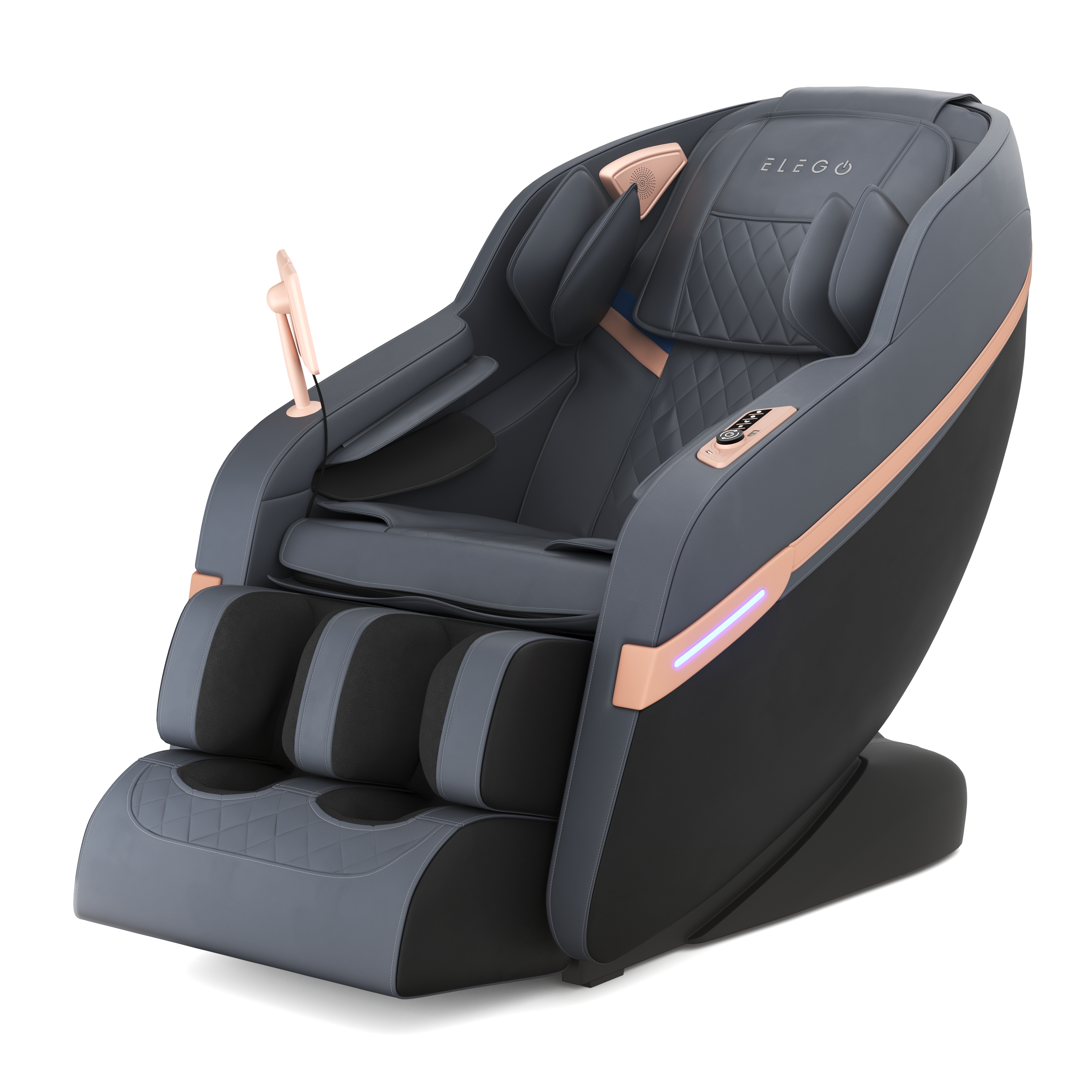 Massagesessel ELSWEIR anthrazit/schwarz