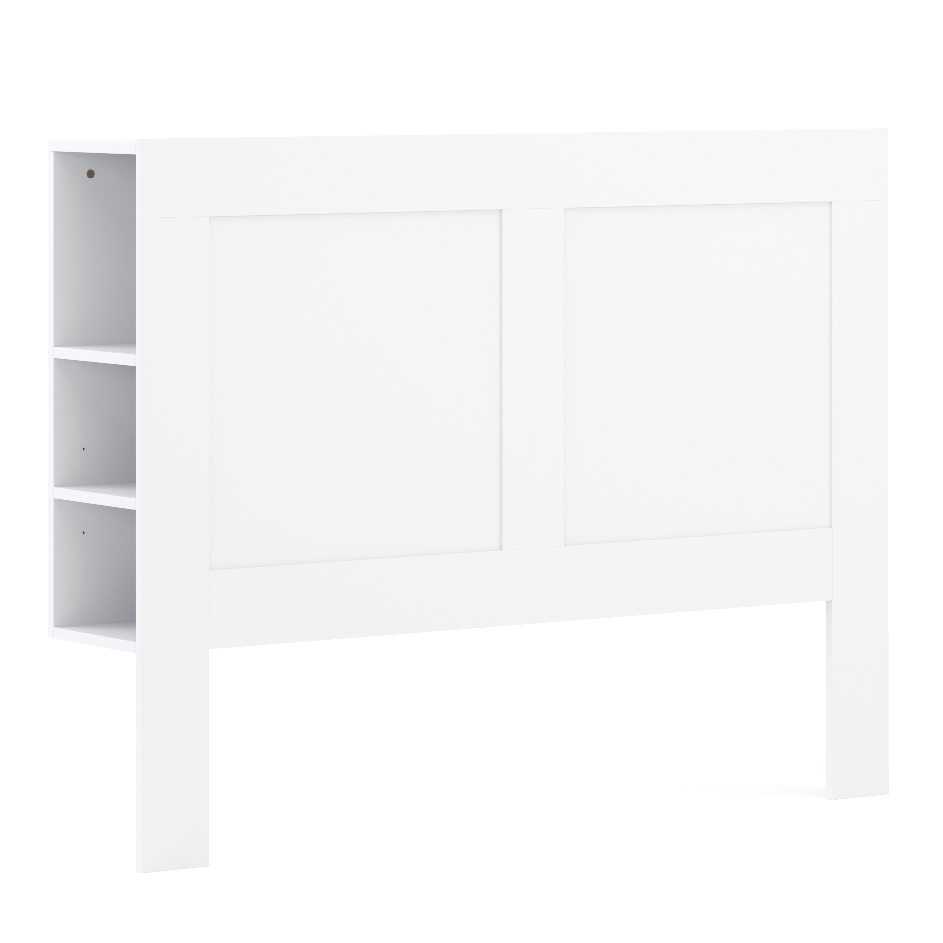 Bettkopfteil mit Stauraum 140 cm weiss