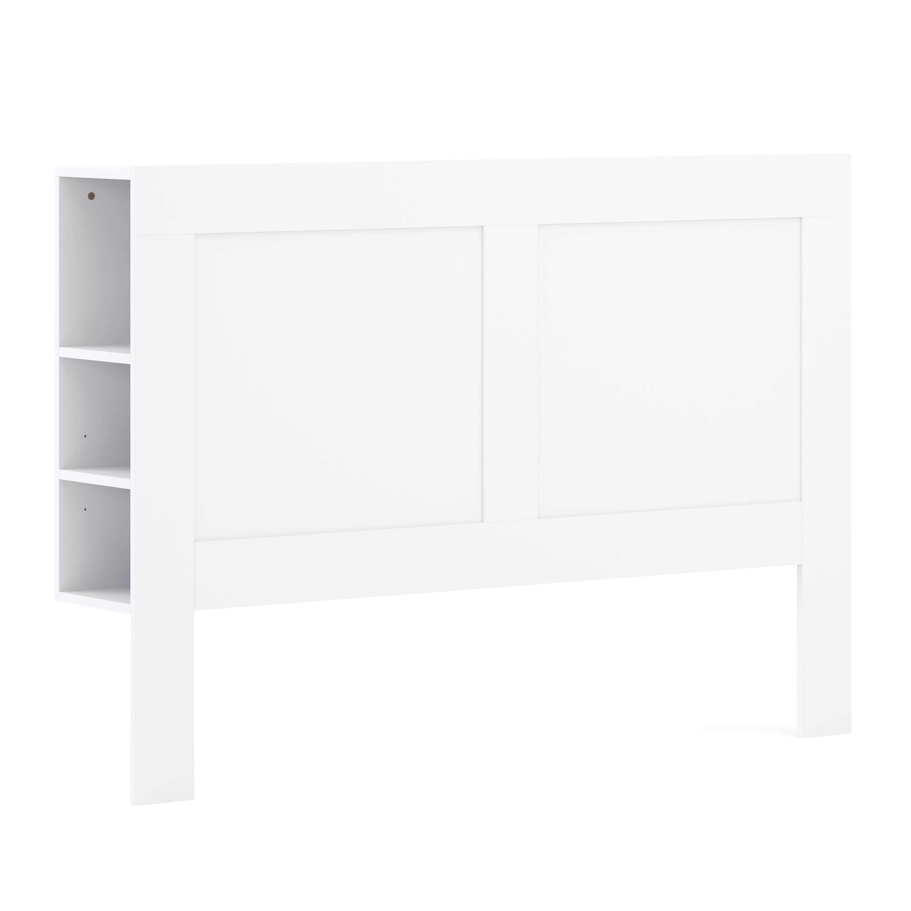 Bettkopfteil mit Stauraum 160 cm weiss