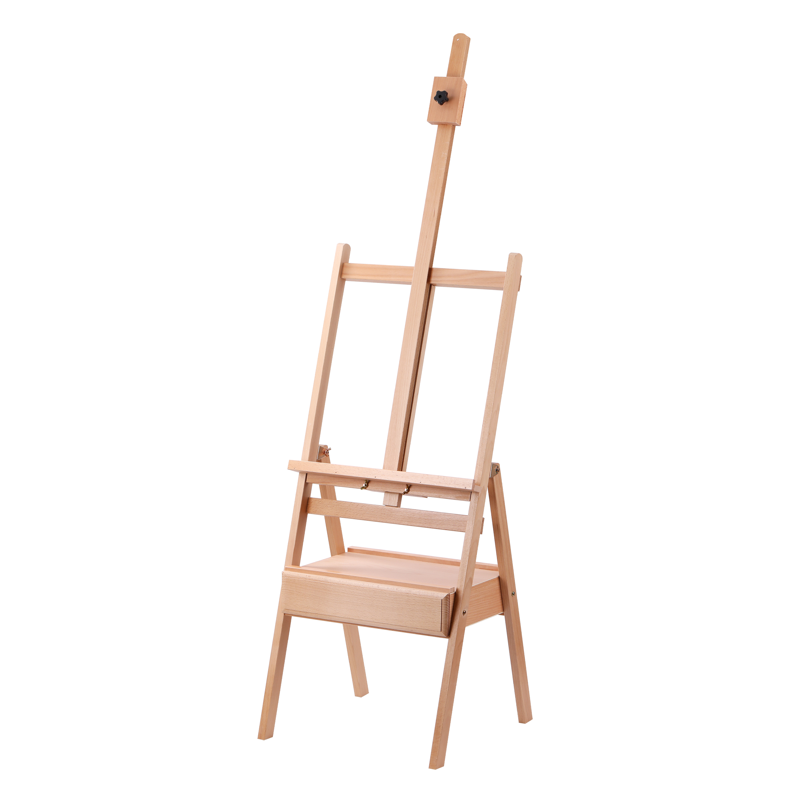 Image of Staffelei Holz 150 - 190 cm mit Schublade