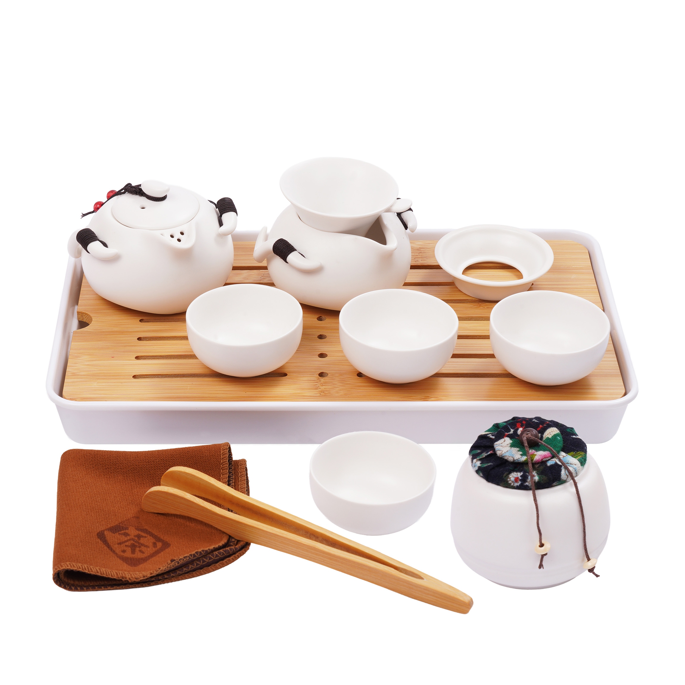 Teeset Kung Fu mit Reisetasche 12-teilig