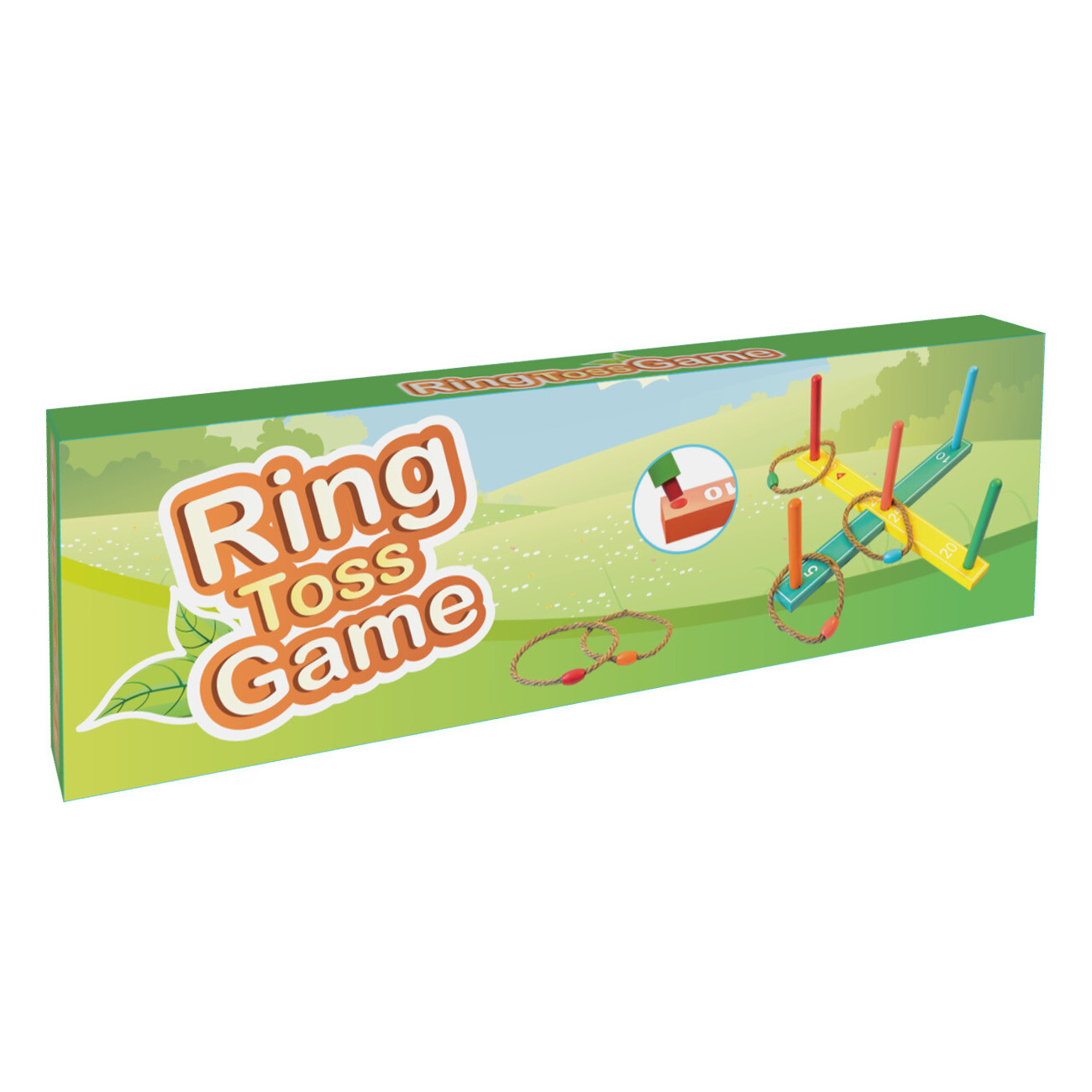 Ringwurfspiel Holz 42 x 42 x 17 cm