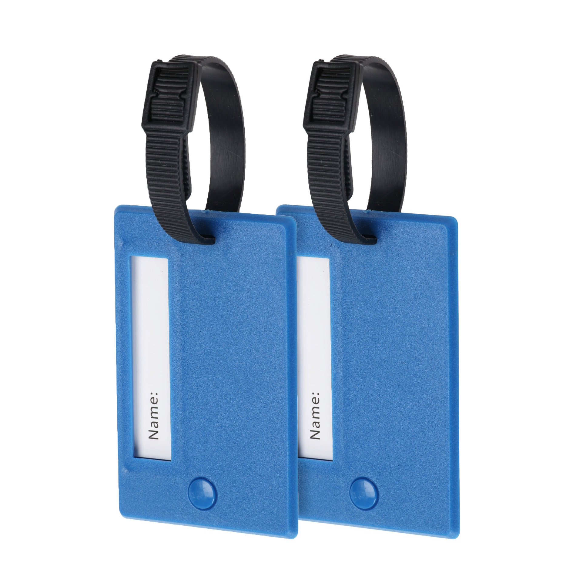 Gepäckanhänger mit Adressschild 2er Set 8 x 5 cm