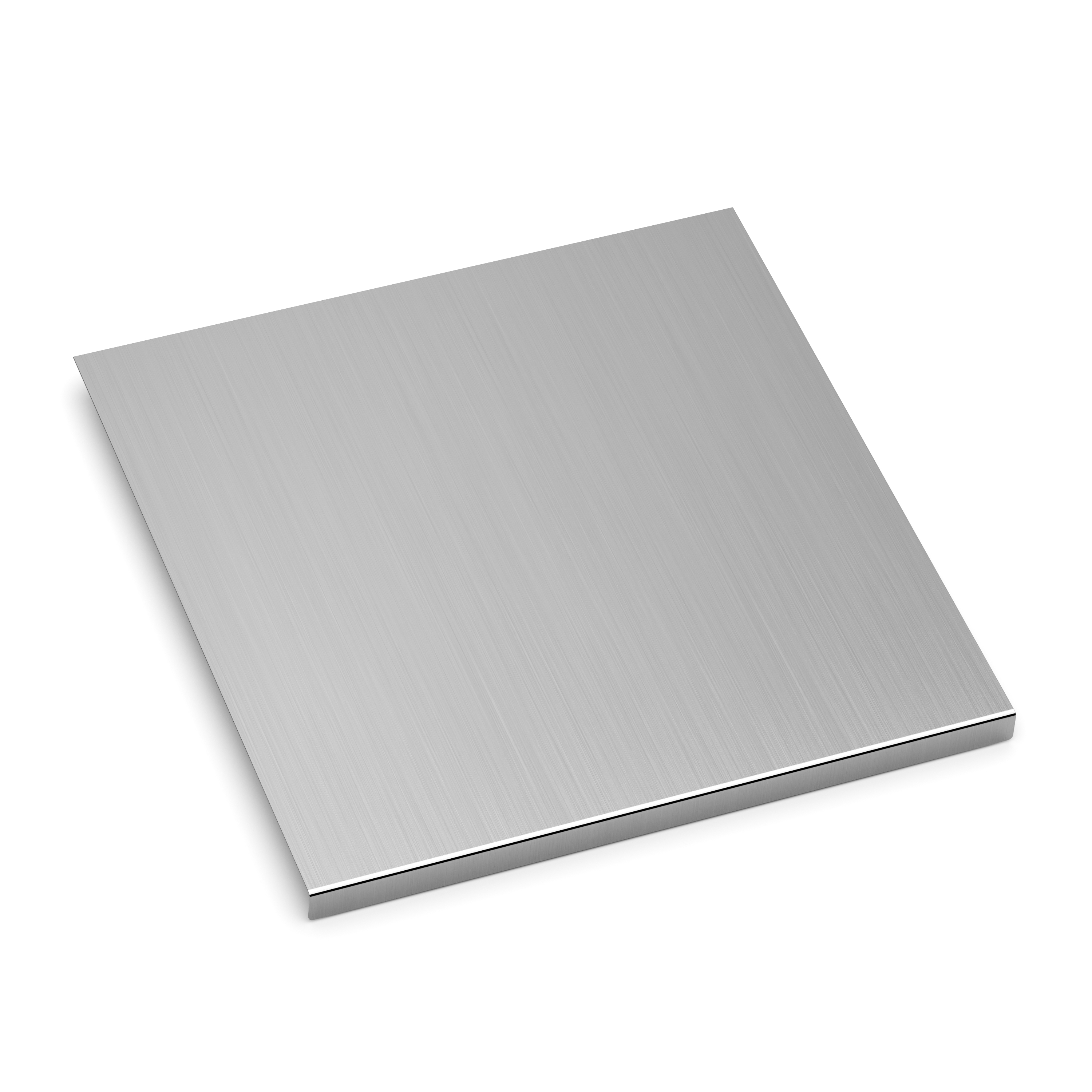 Schneidebrett Arbeitsplatte Edelstahl 50 x 50 cm