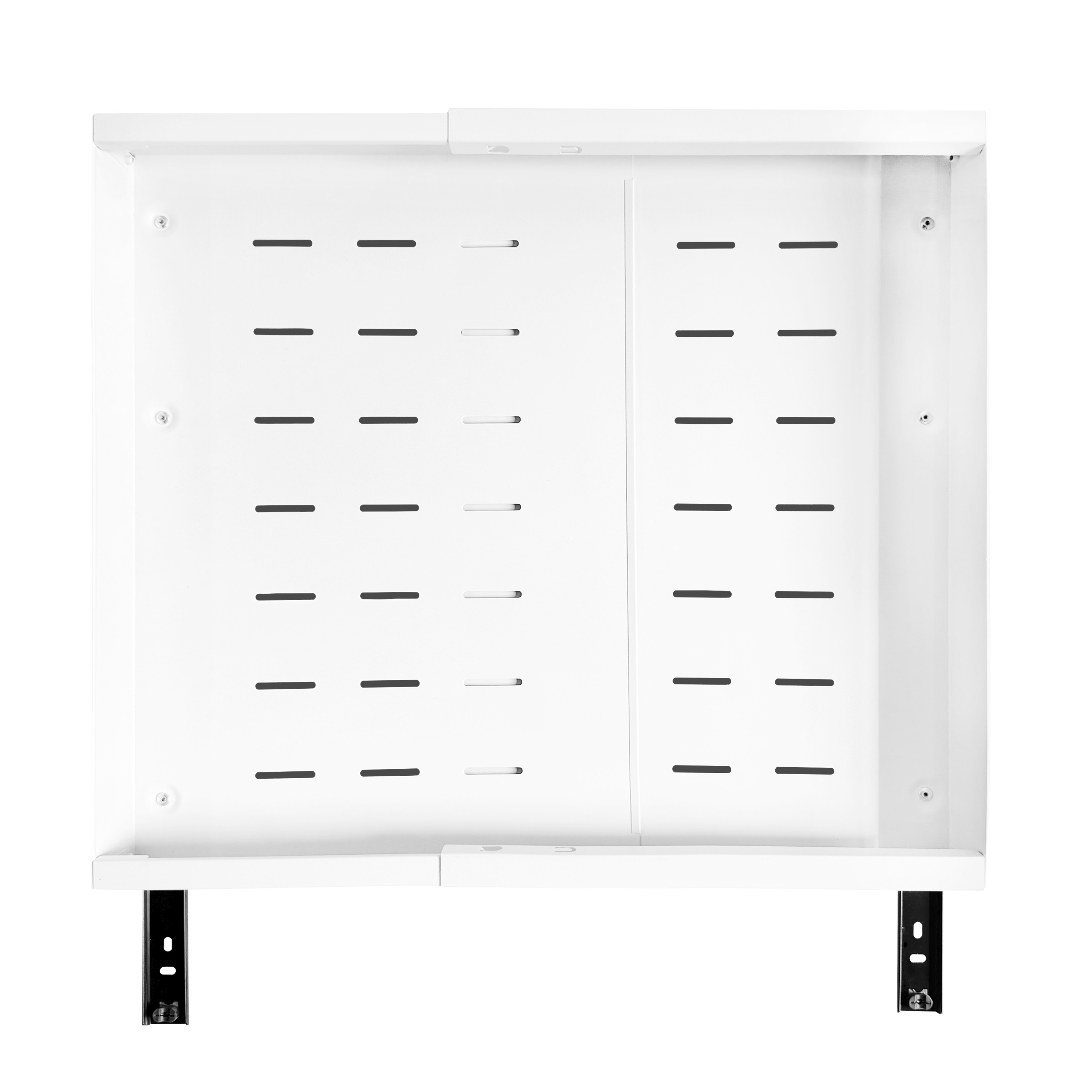 Teleskopschublade verstellbar 32 – 50 cm weiss