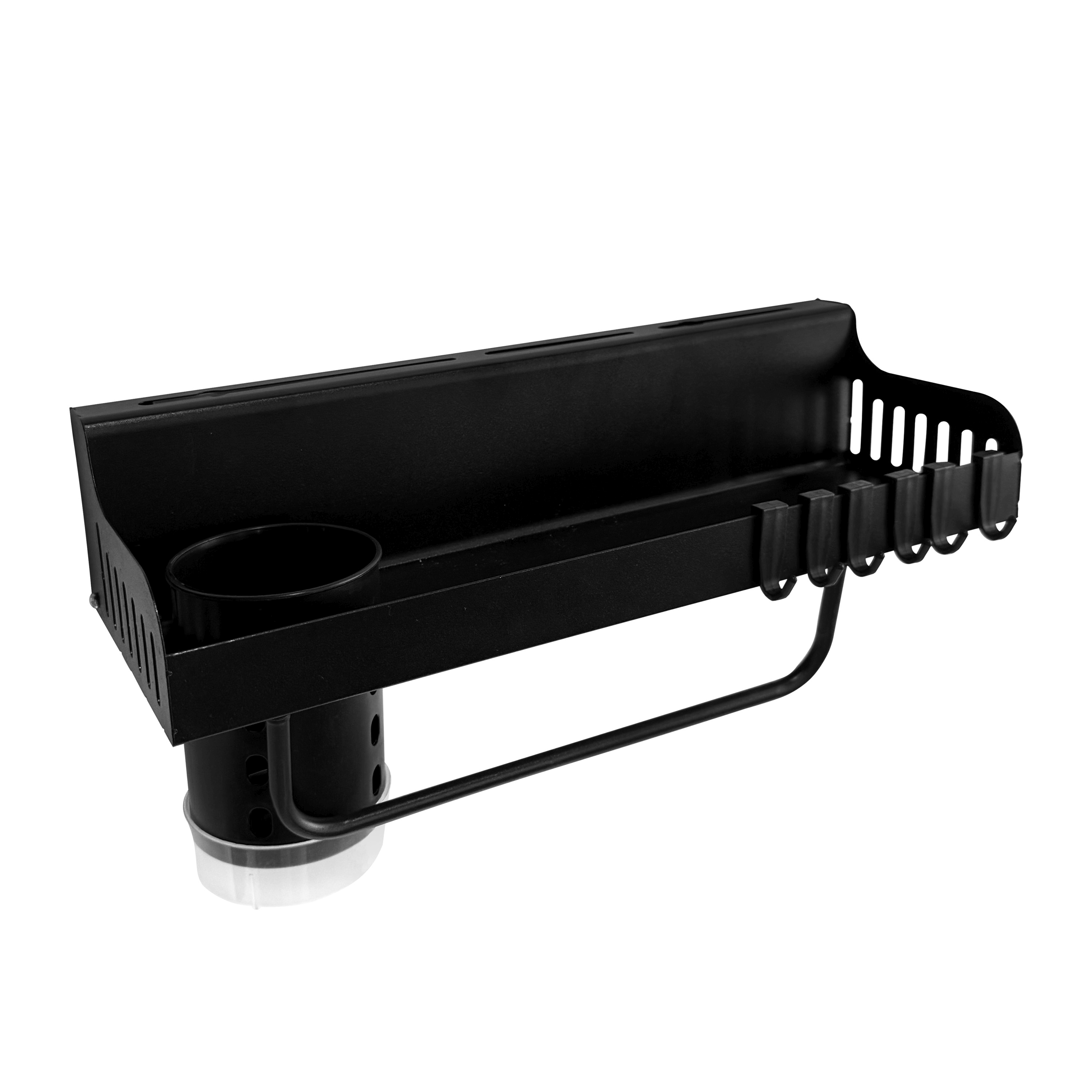 Wandregal Küchenregal Metall 38 x 14 x 8 cm schwarz