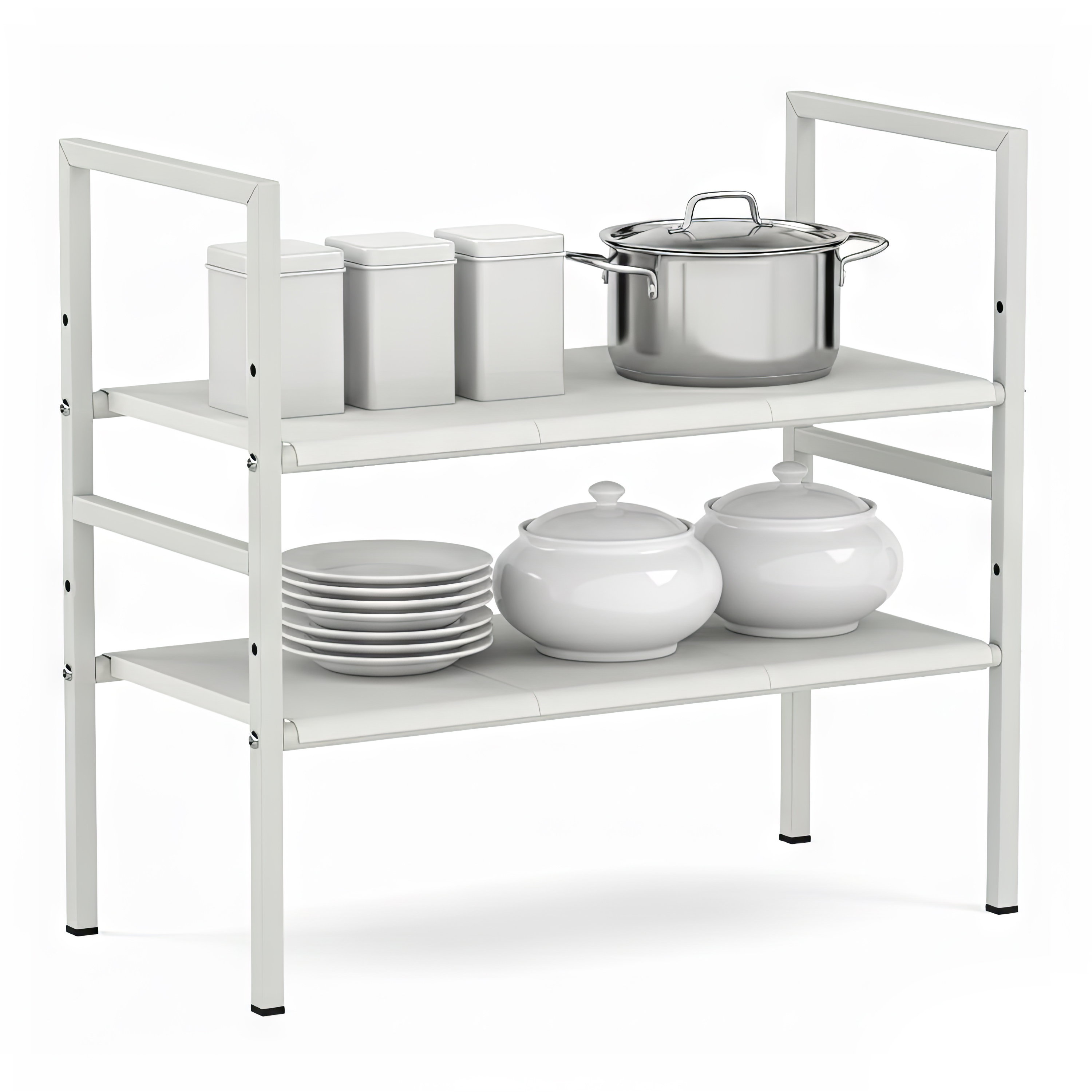 Schrank-Organizer Küche 53 - 88 cm weiss