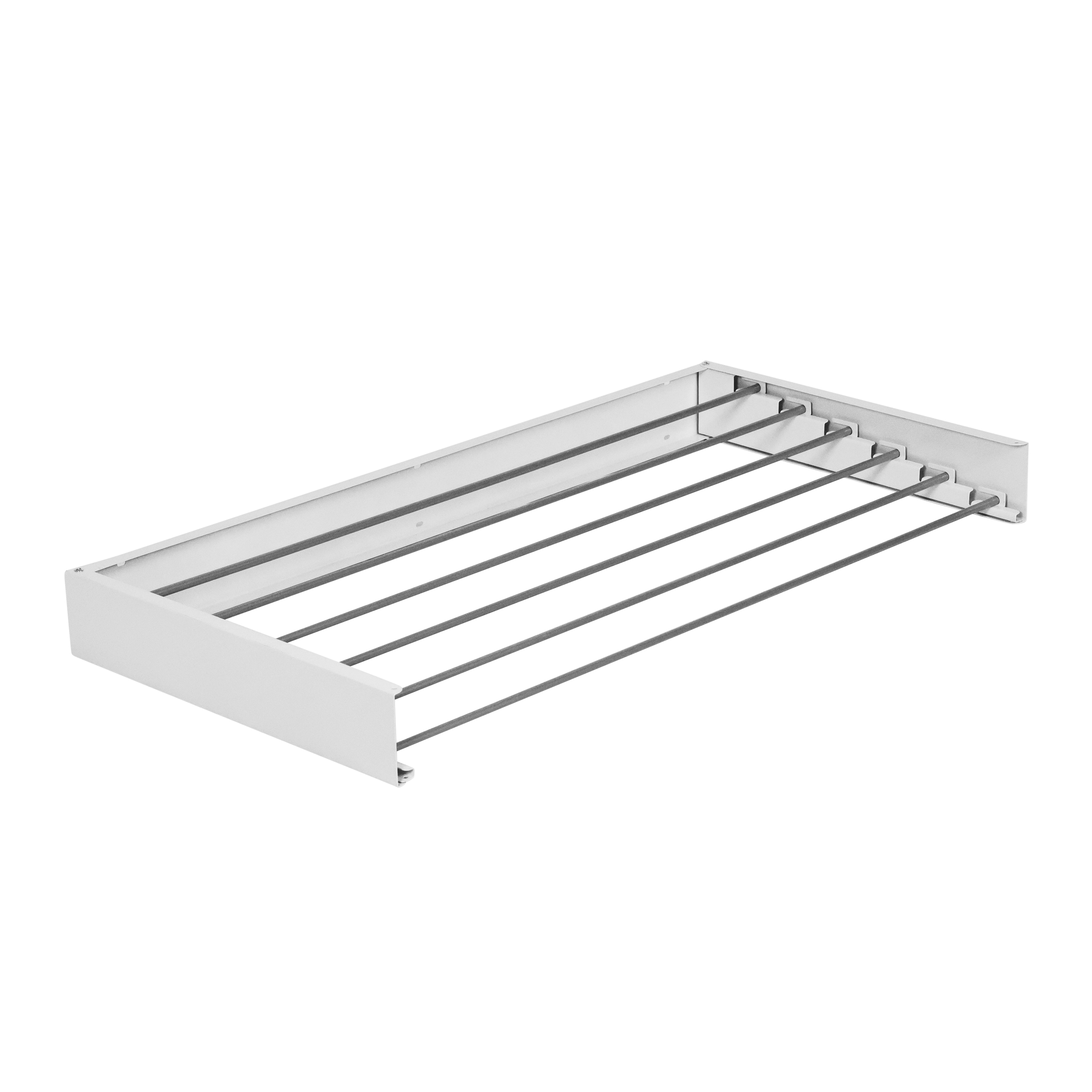 Wäscheständer zur Wandmontage klappbar weiss