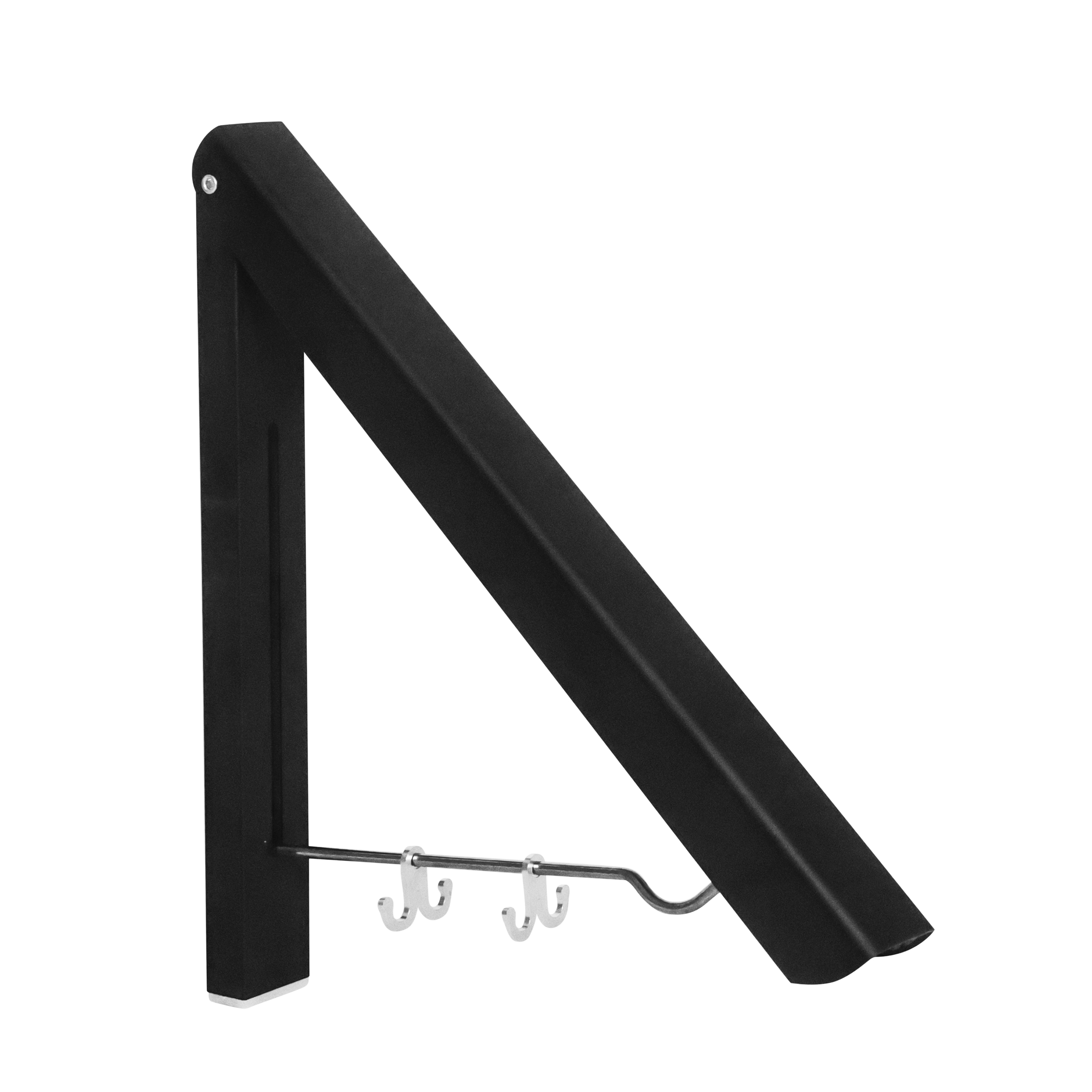 Wandhaken Kleiderhaken klappbar schwarz