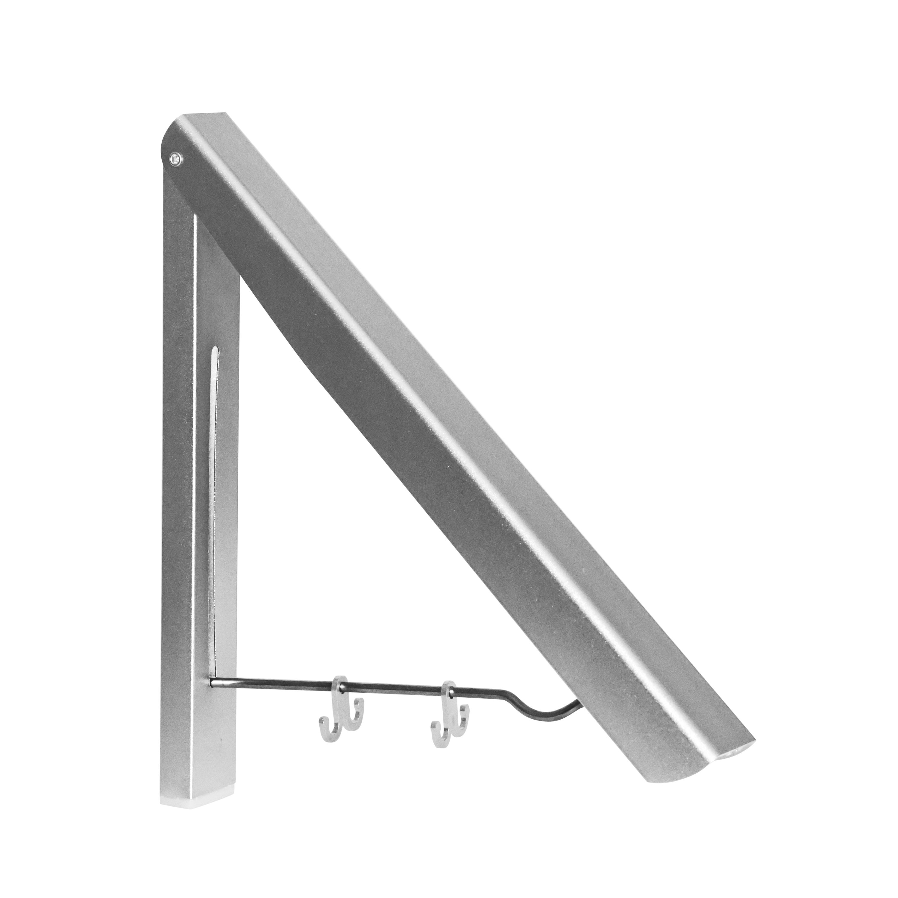 Wandhaken Kleiderhaken klappbar silber