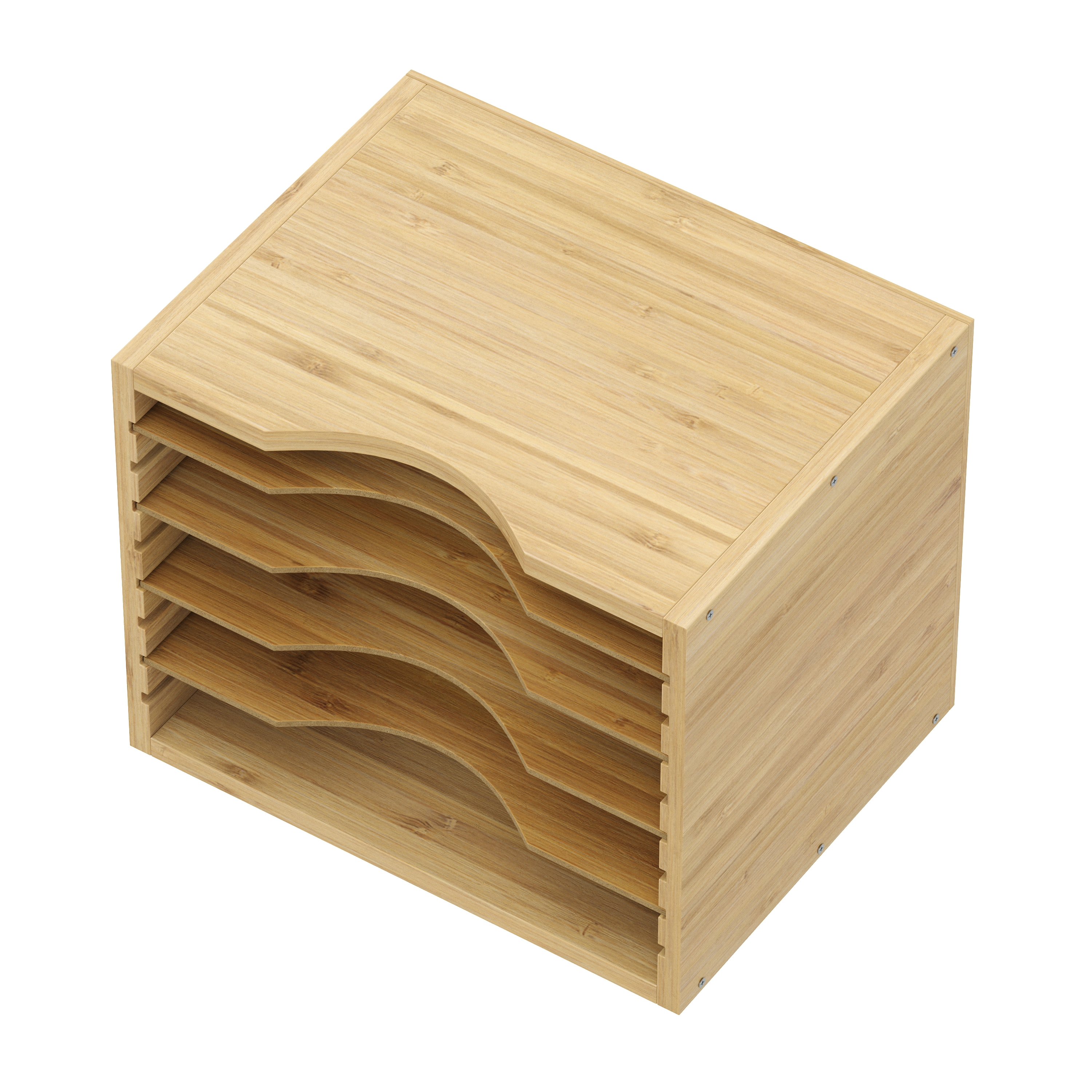 Briefablage Bambus 5 Fcher natur | GONSER.CH