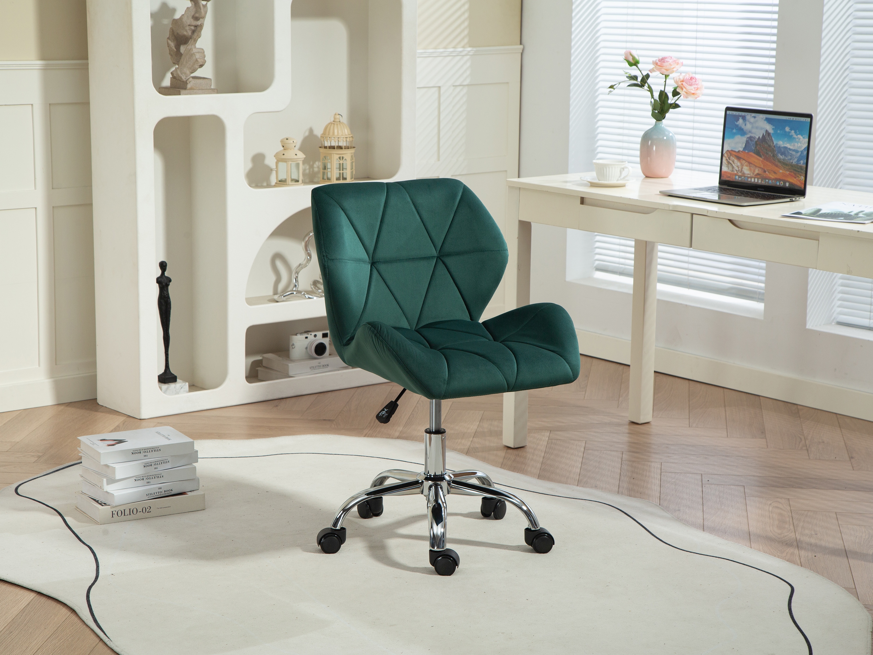 Office chair velvet HEXAGON green | Online Shop Gonser - Sicher