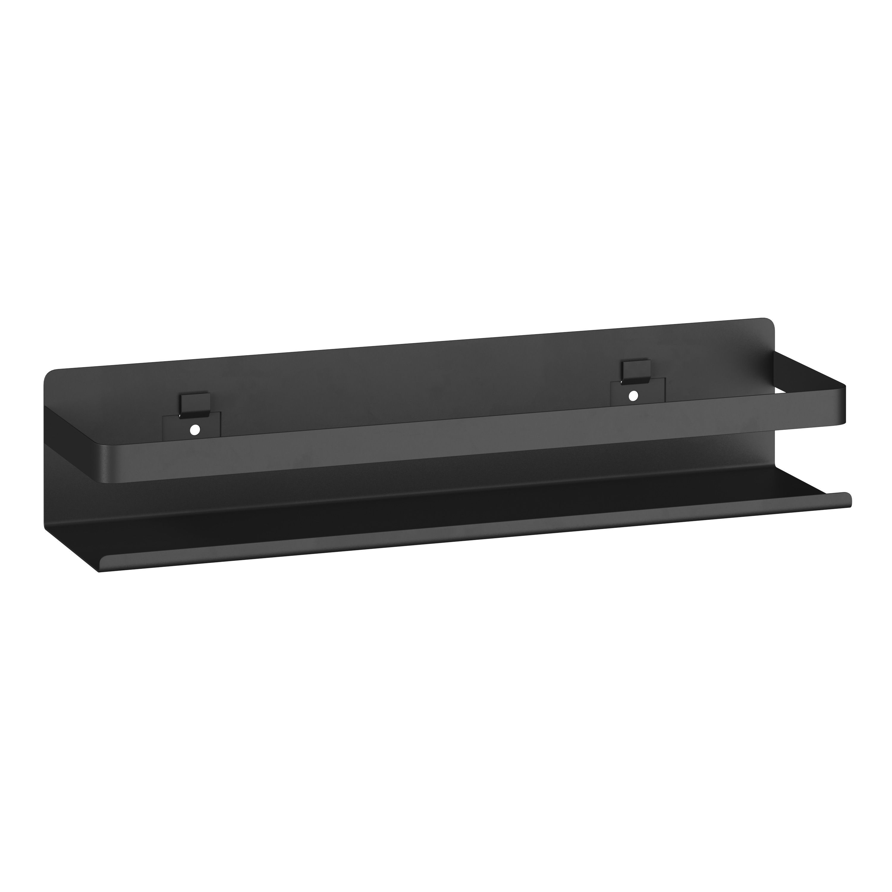 Gewürzregal Wandregal 40 cm schwarz