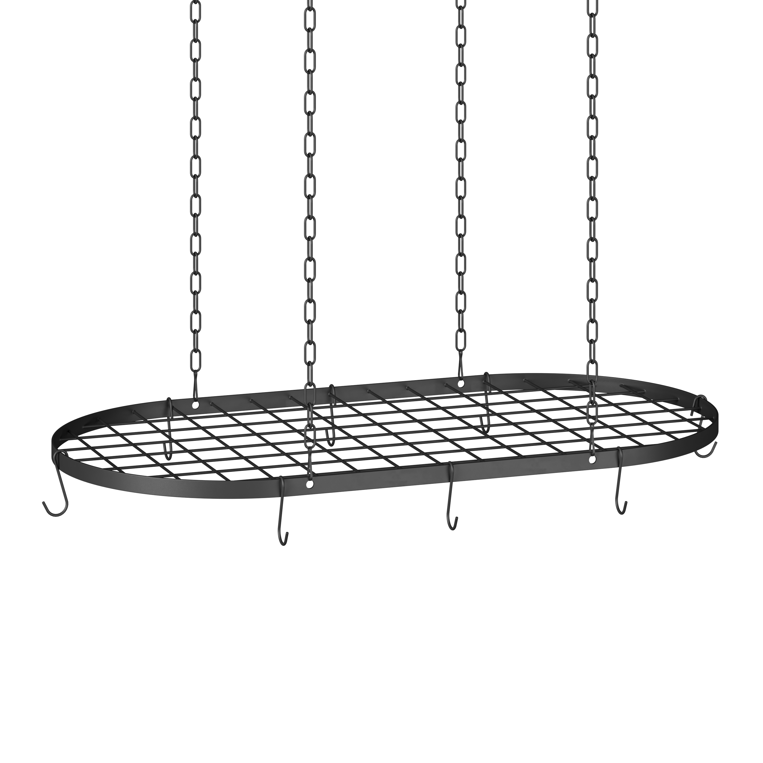 Hängeregal Topfregal Eisen 80 x 42 x 58 cm schwarz