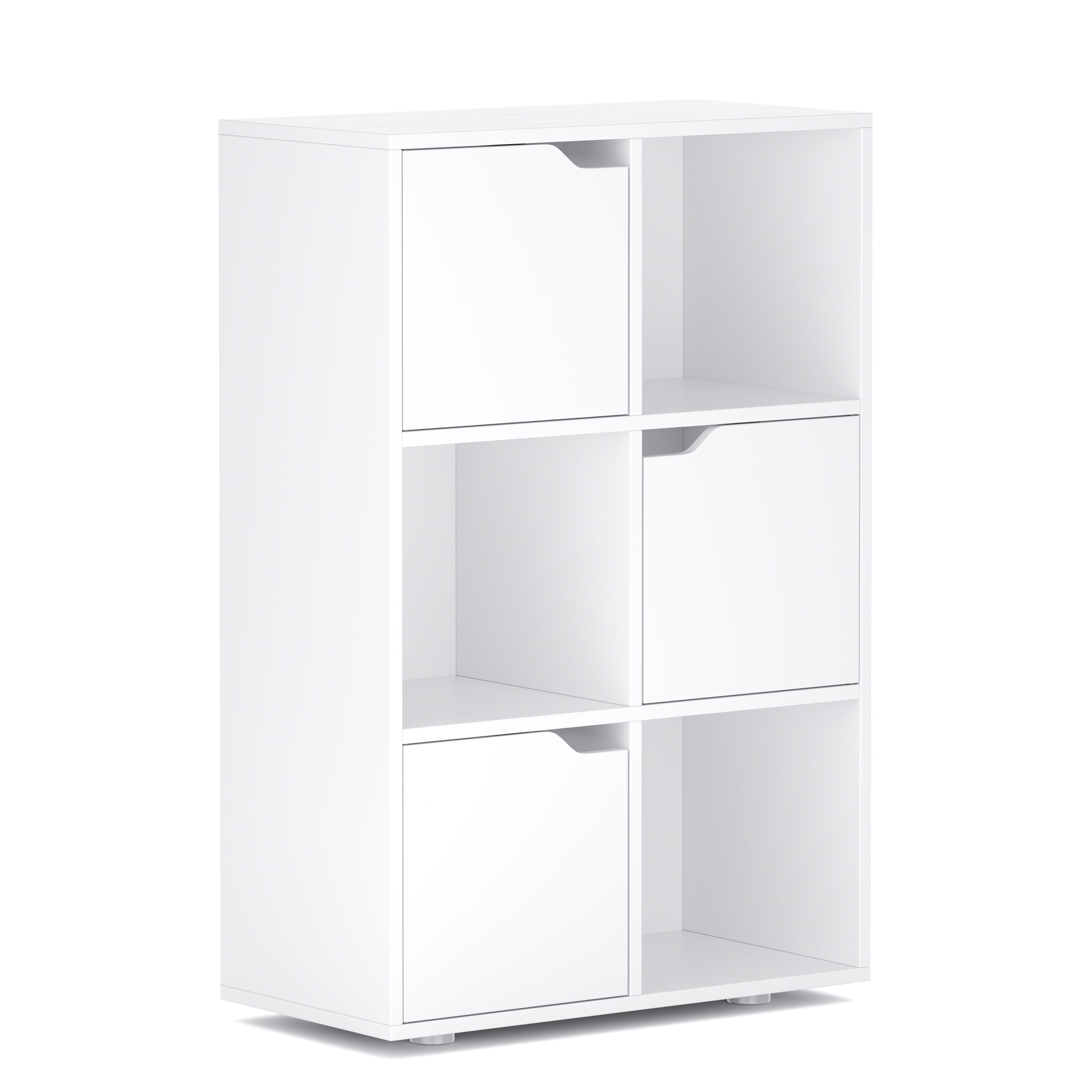 Bücherregal BROOKS 6 Fächer 60 x 91 cm weiss