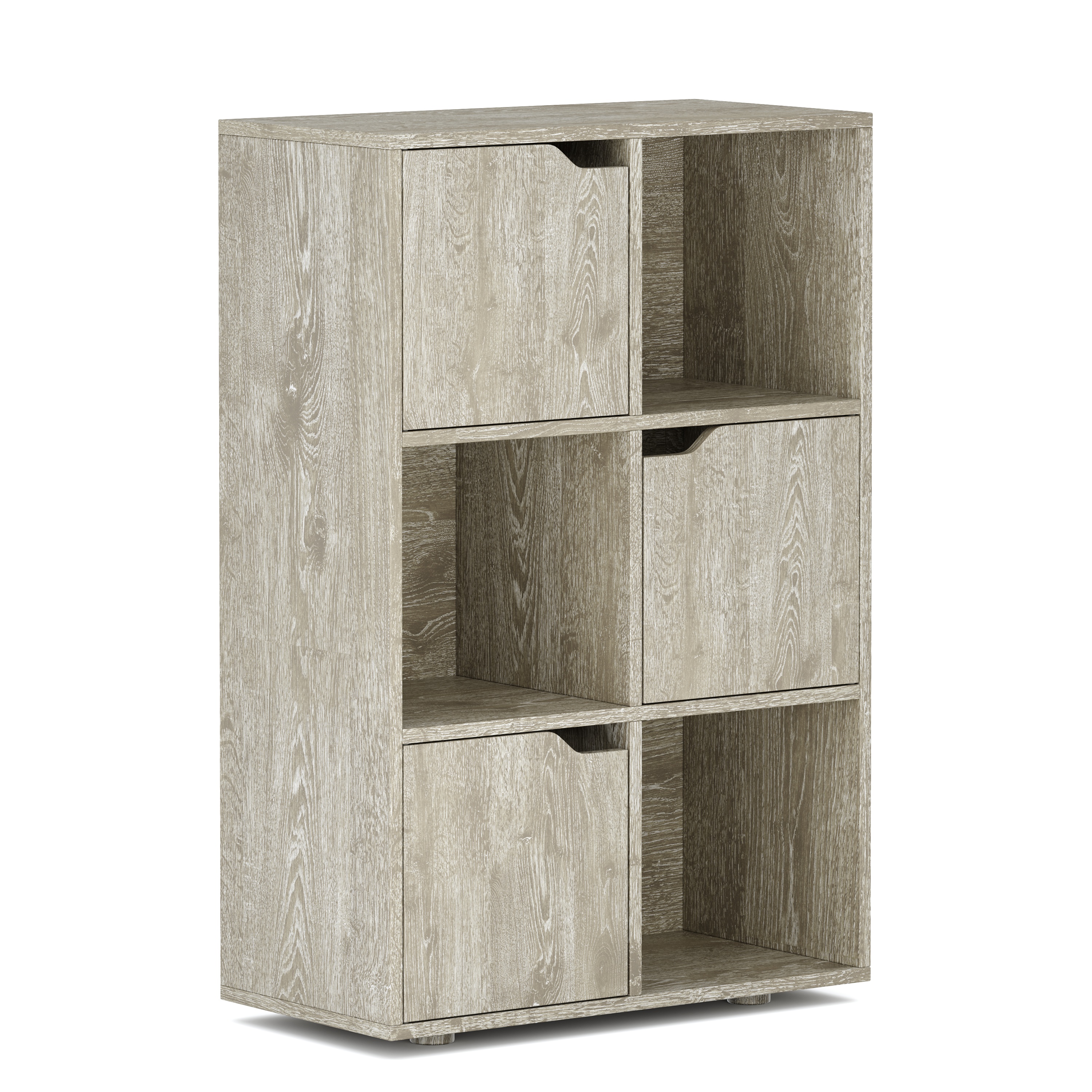 Bücherregal BROOKS 6 Fächer 60 x 91 cm braun